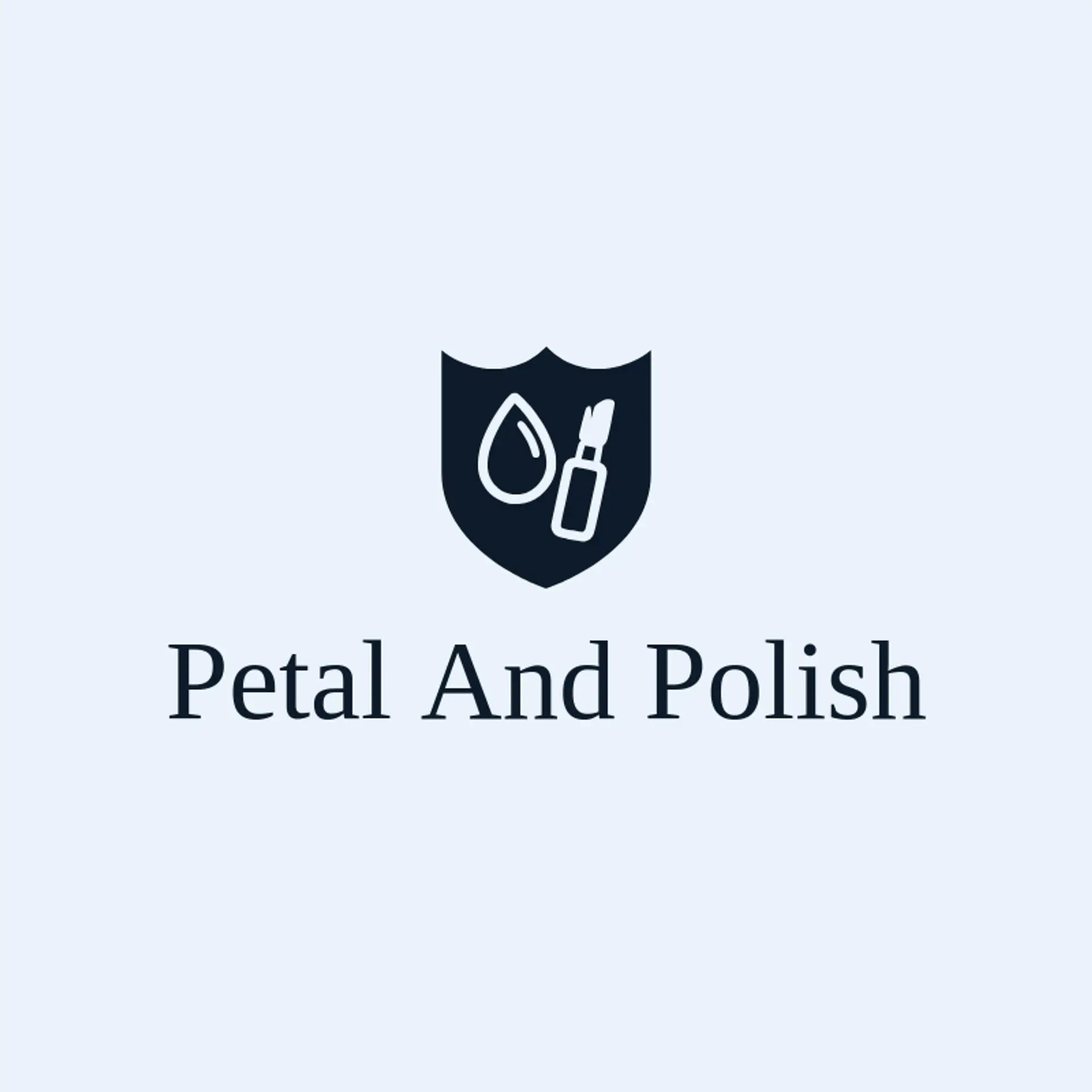 Petal and Polish logo for cosmetics
