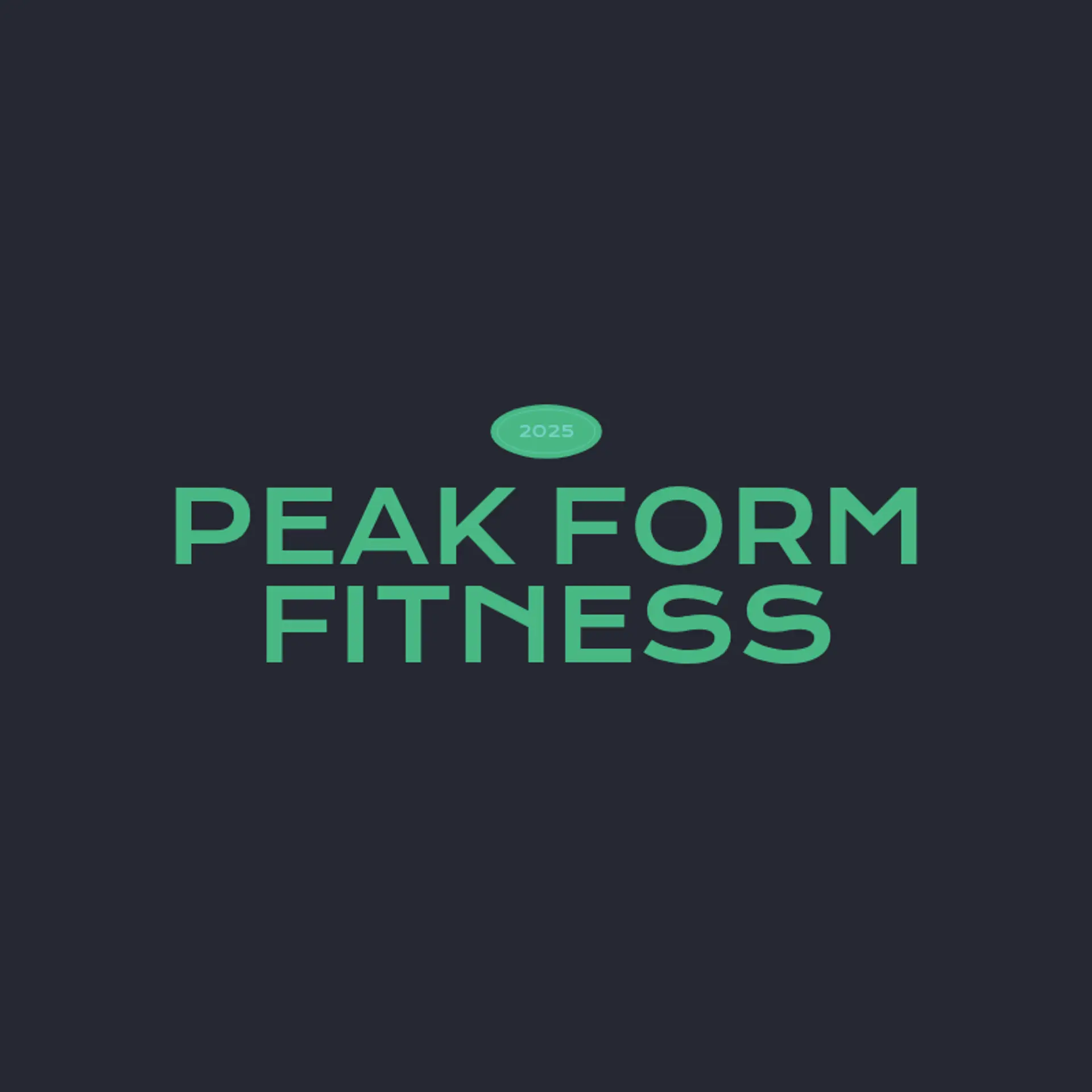 Peak Form Fitness logo for personal training fitness
