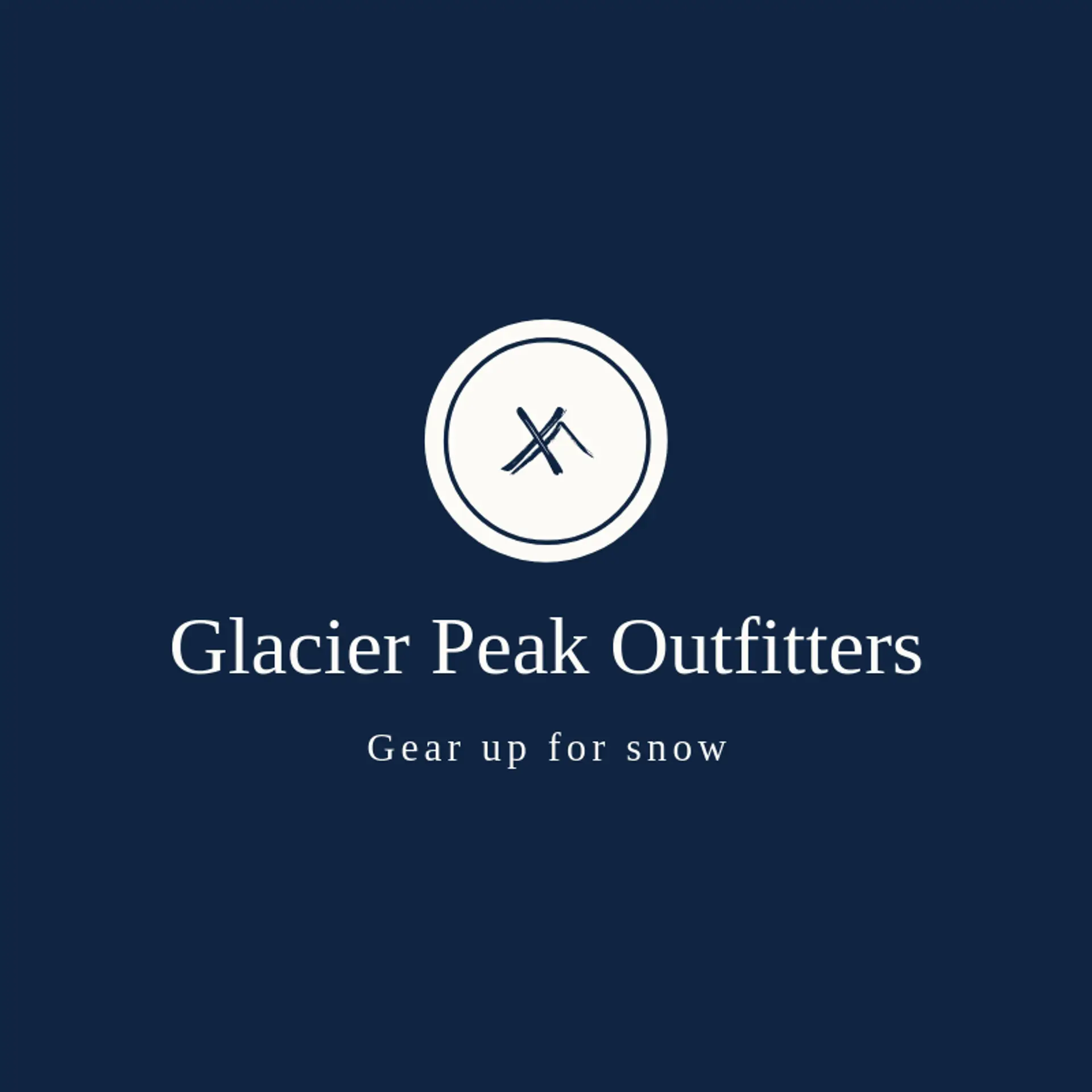 Glacier Peak Outfitters logo for skiing