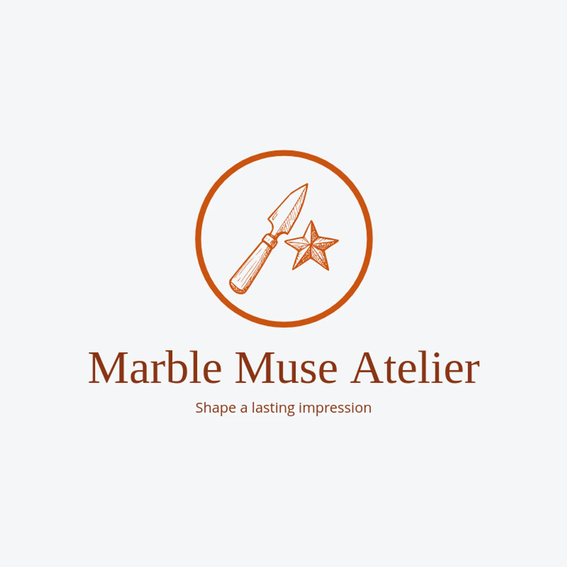Marble Muse Atelier logo for artistic