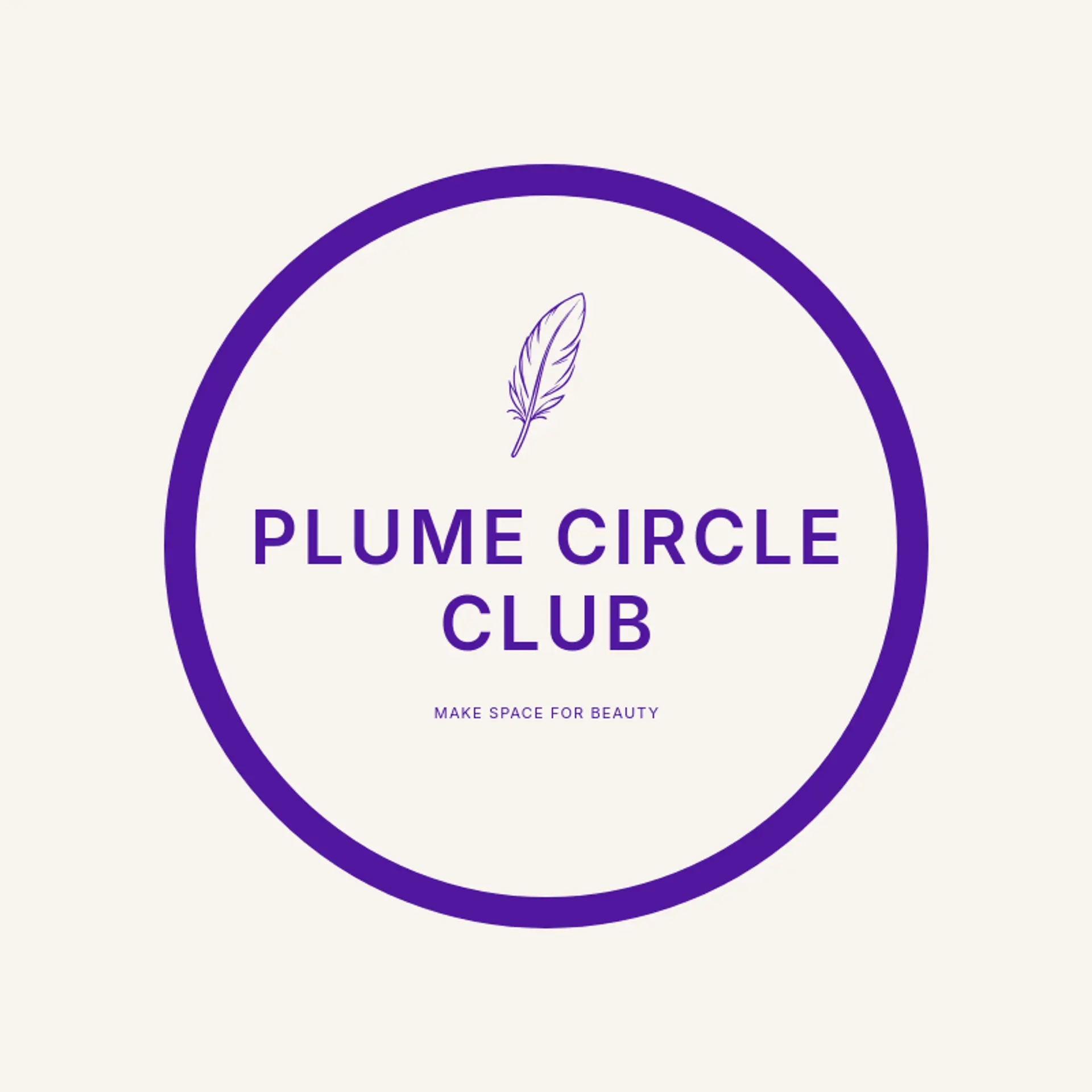 Plume Circle Club logo for peacock