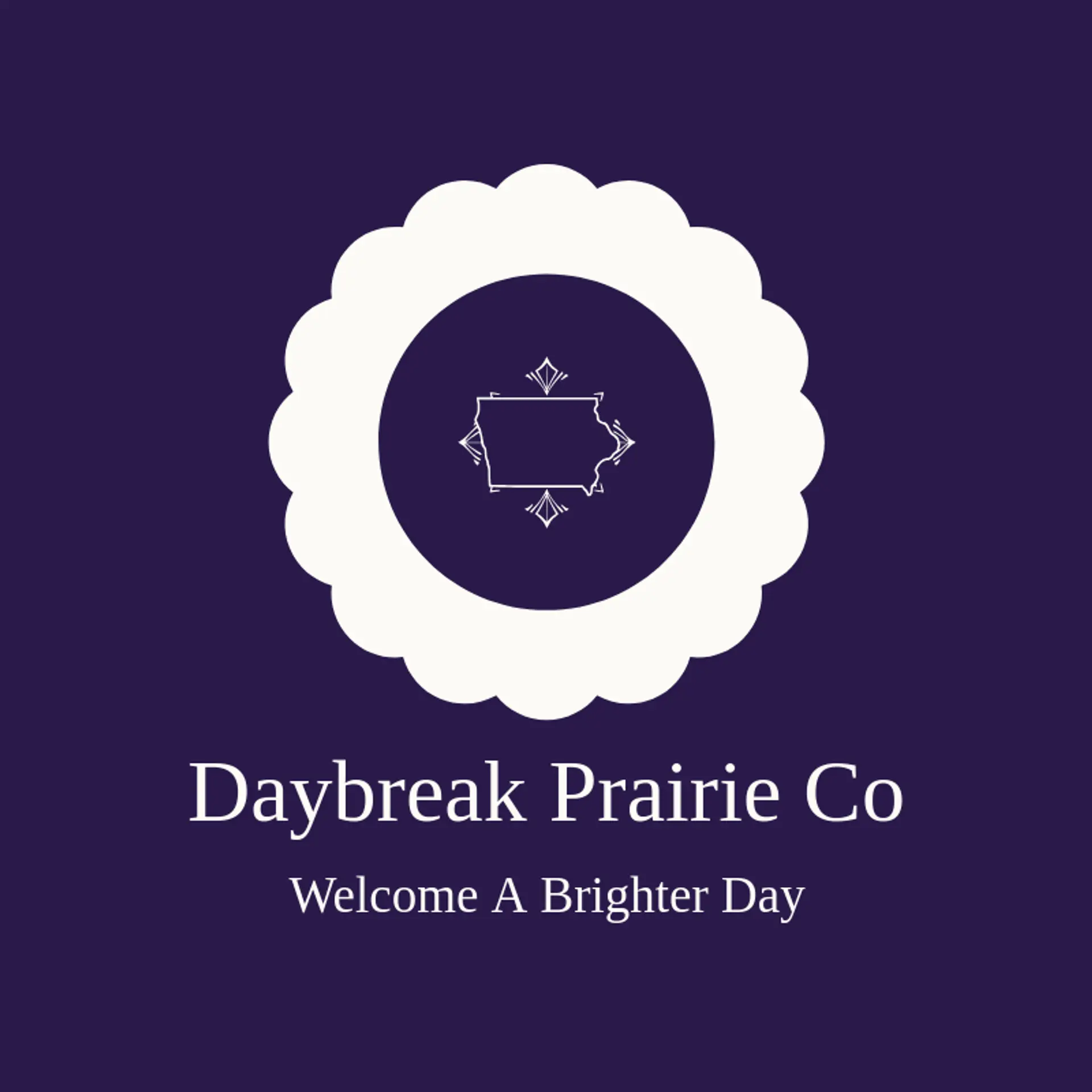 Daybreak Prairie Co logo for iowa
