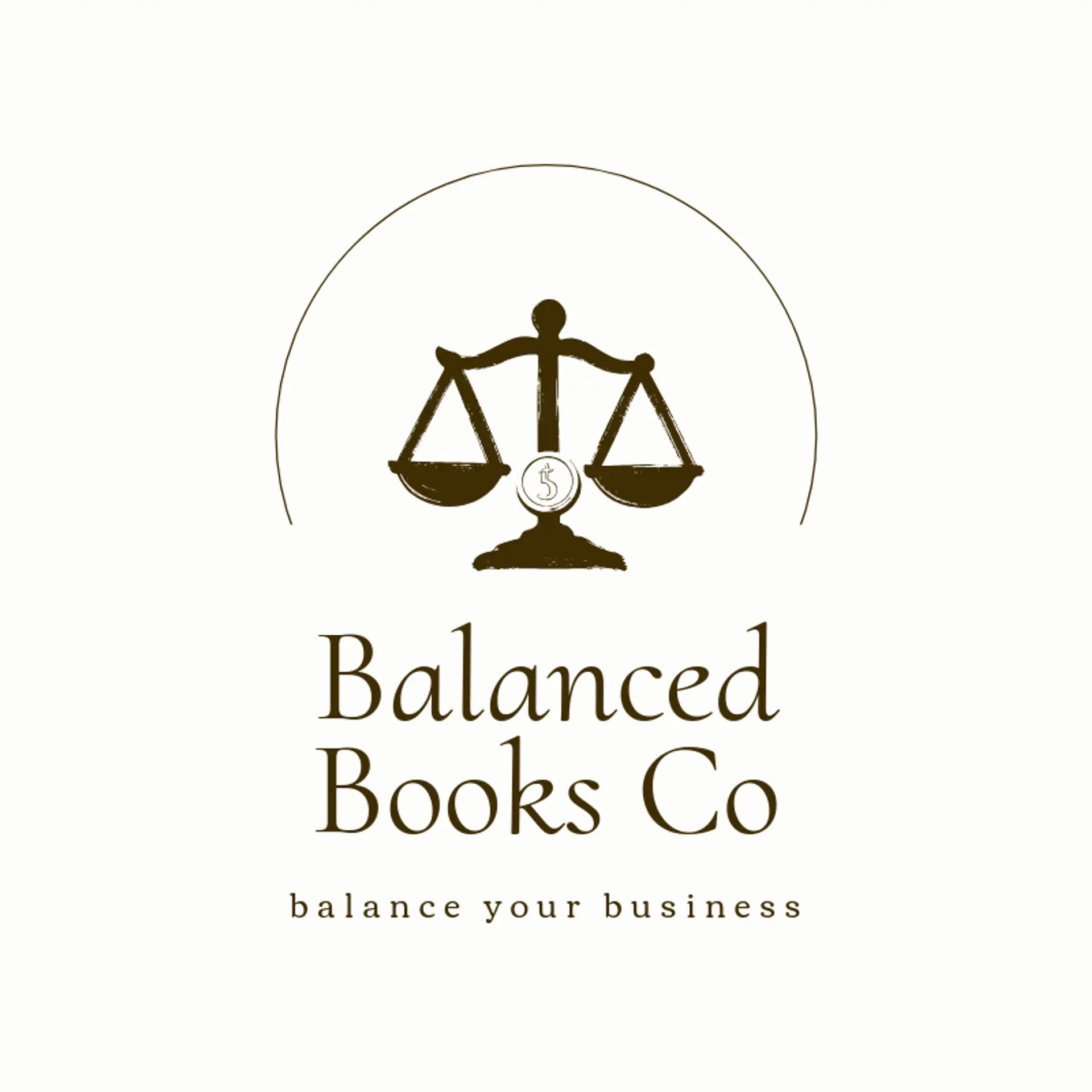 Balanced Books Co logo for accounting