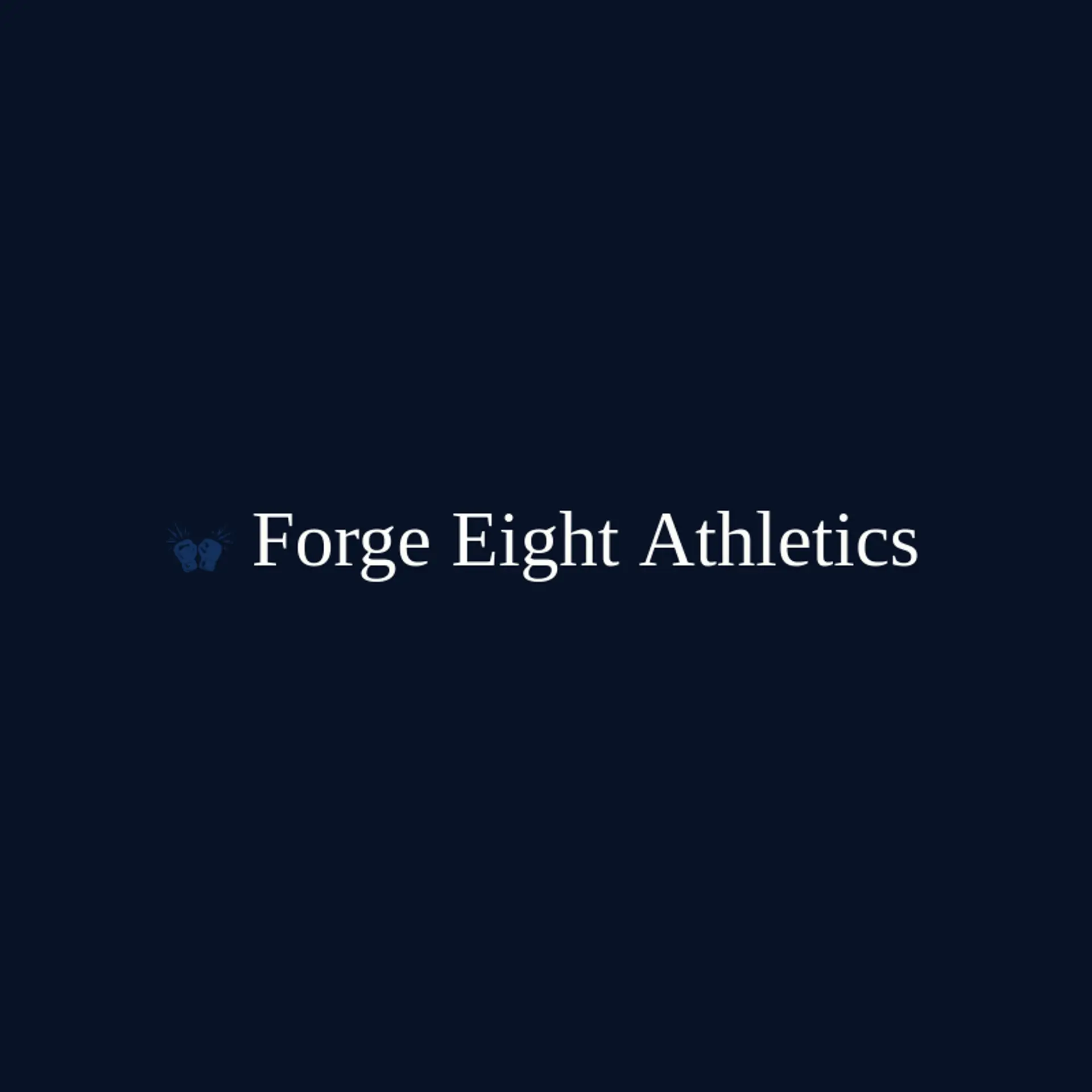 Forge Eight Athletics logo for muay thai