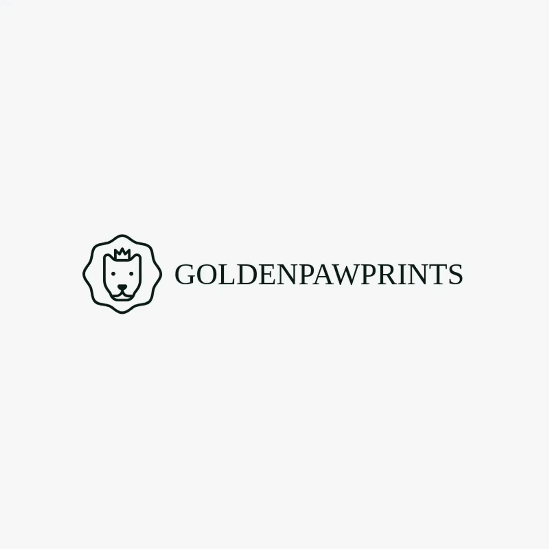 Golden Paw Prints logo for lion king