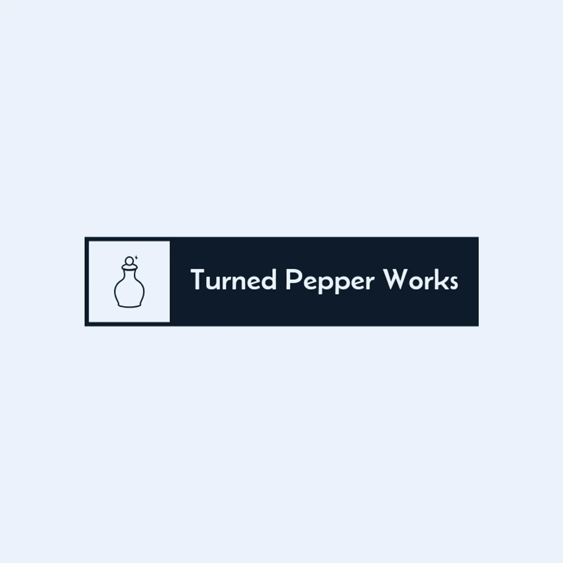 Turned Pepper Works logo for spice