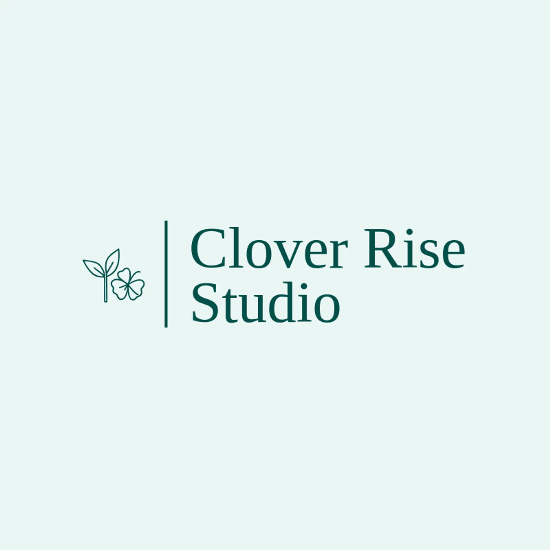 Clover Rise Studio logo for clover