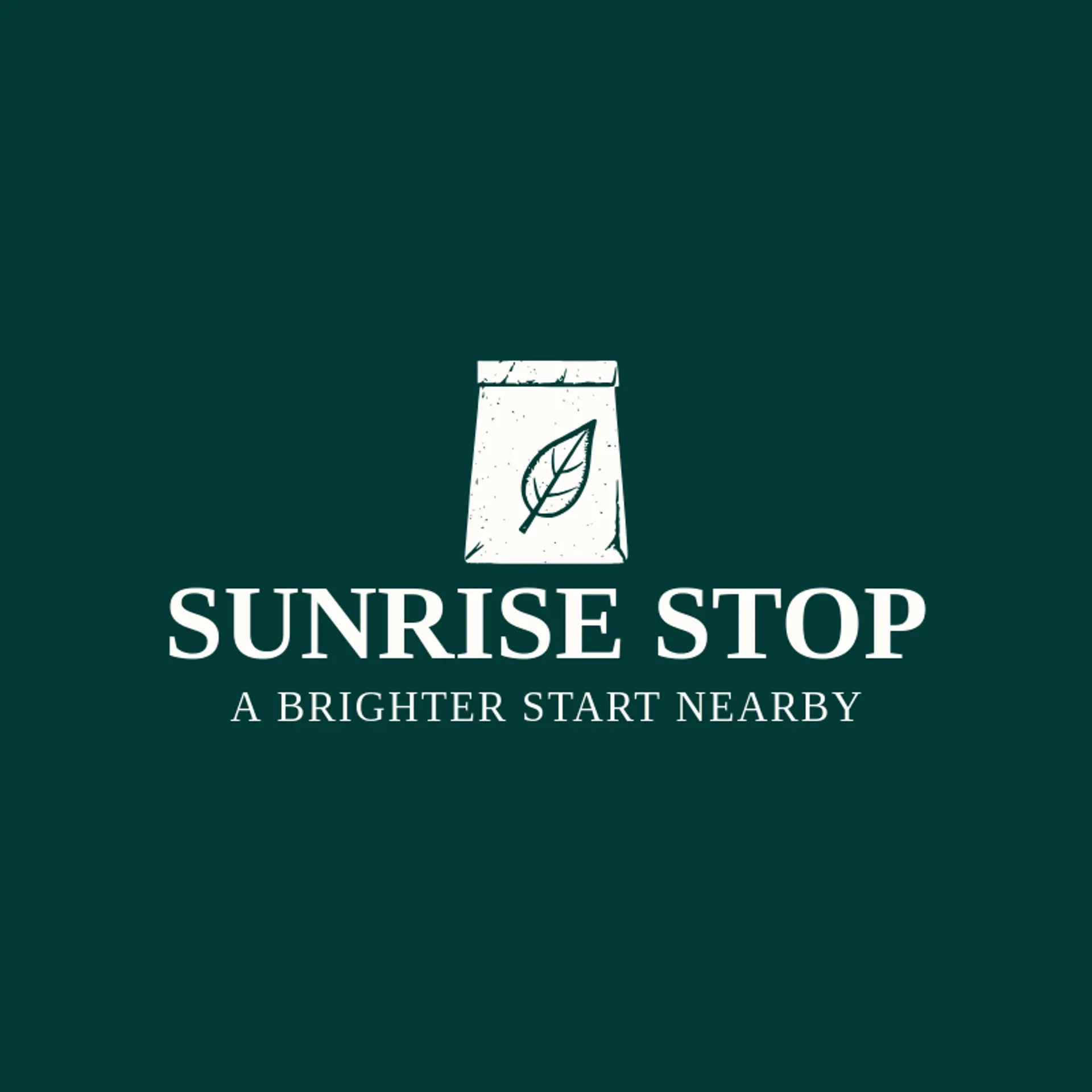 Sunrise Stop logo for convenience store