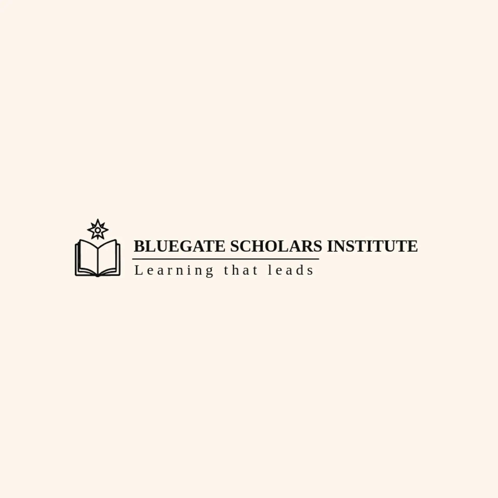 Bluegate Scholars Institute logo for institute