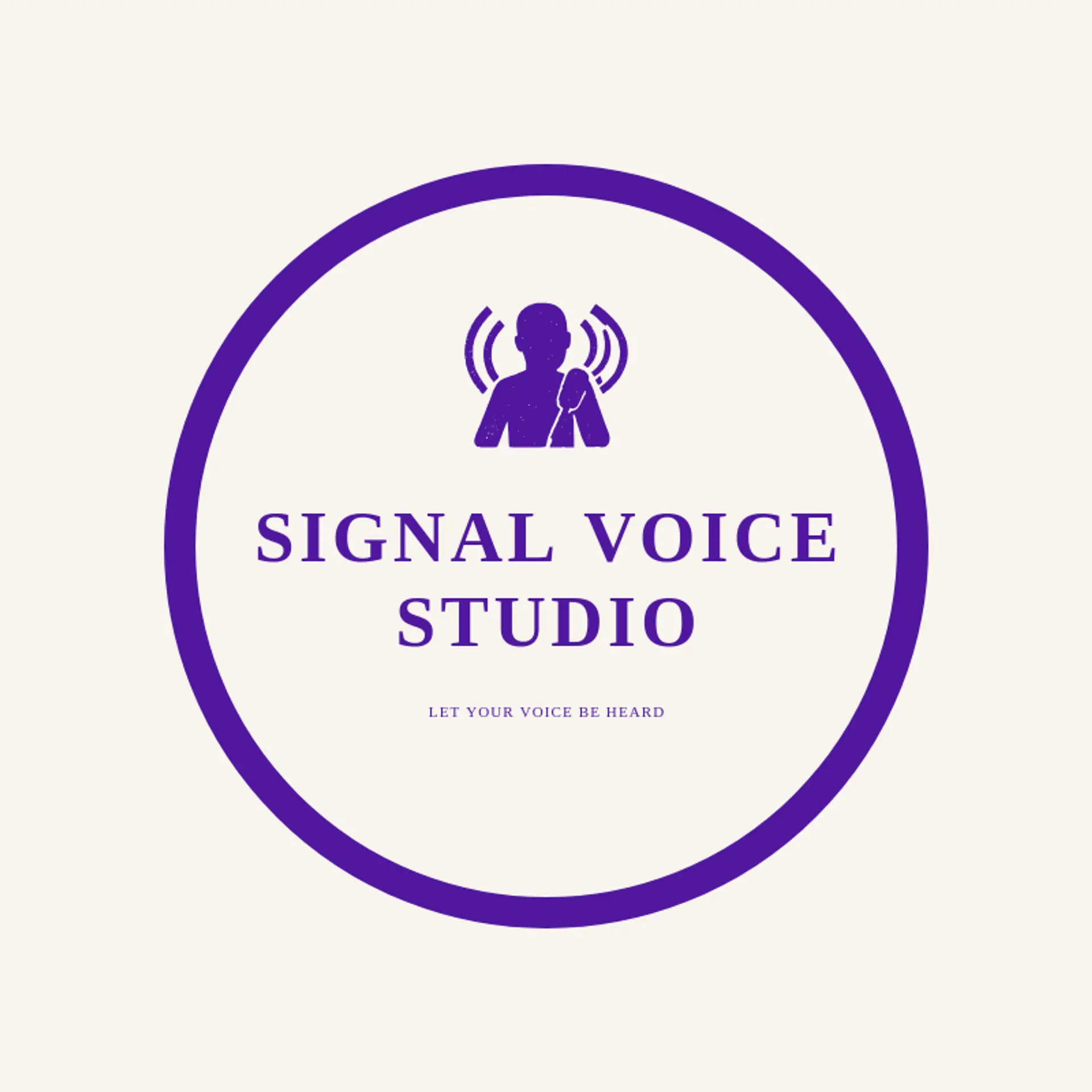 Signal Voice Studio logo for singing