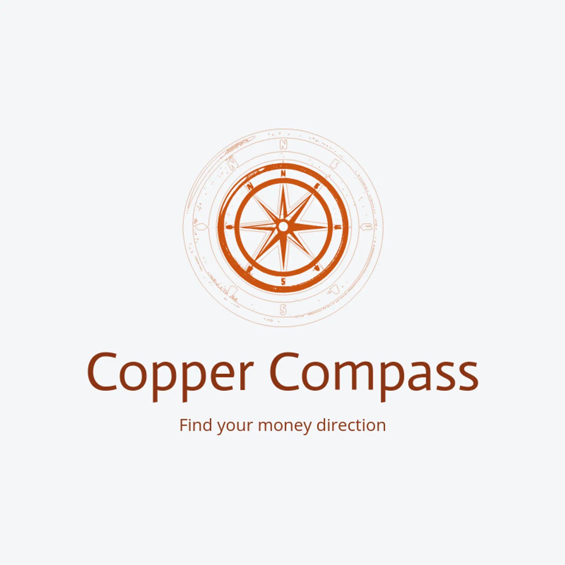 Copper Compass logo for money