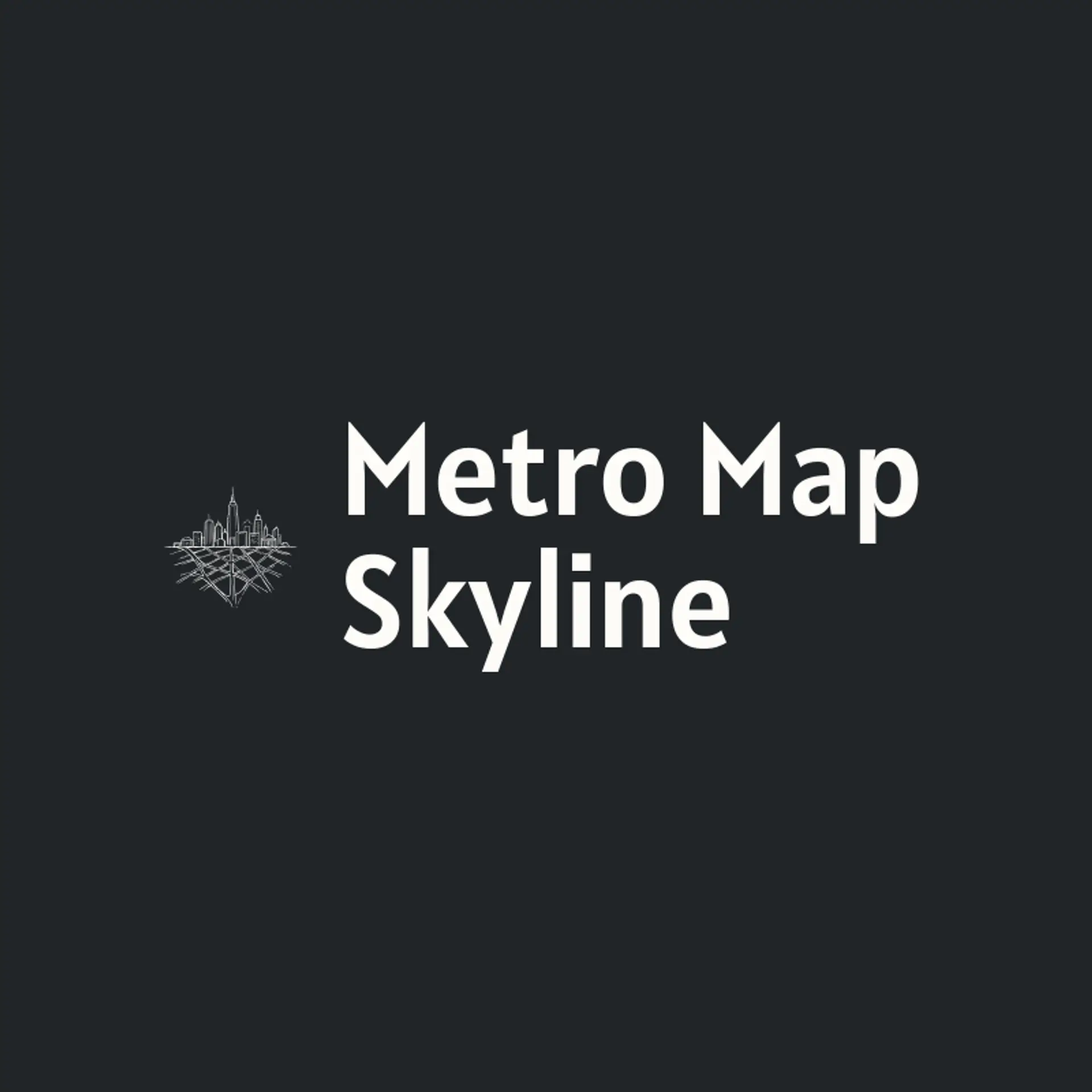 Metro Map Skyline logo for skyline
