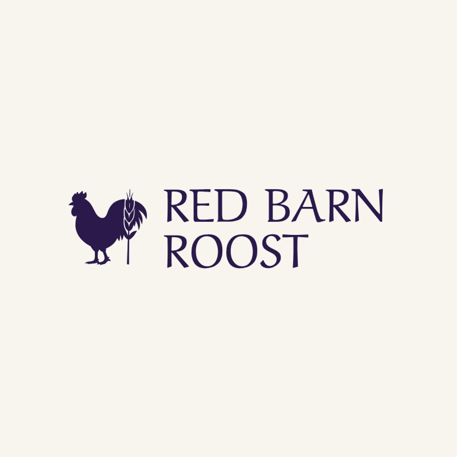 Red Barn Roost logo for poultry farm