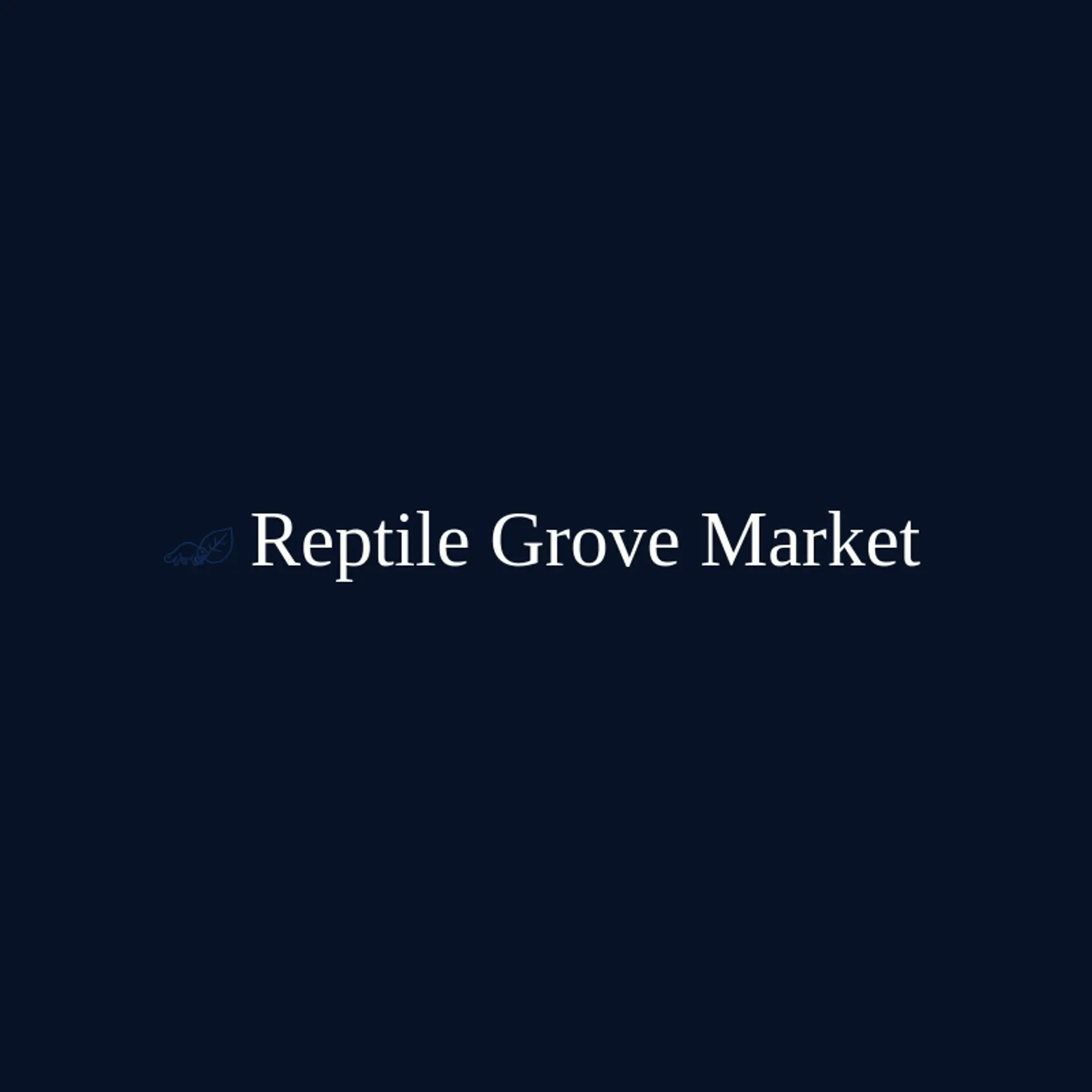 Reptile Grove Market logo for chameleon