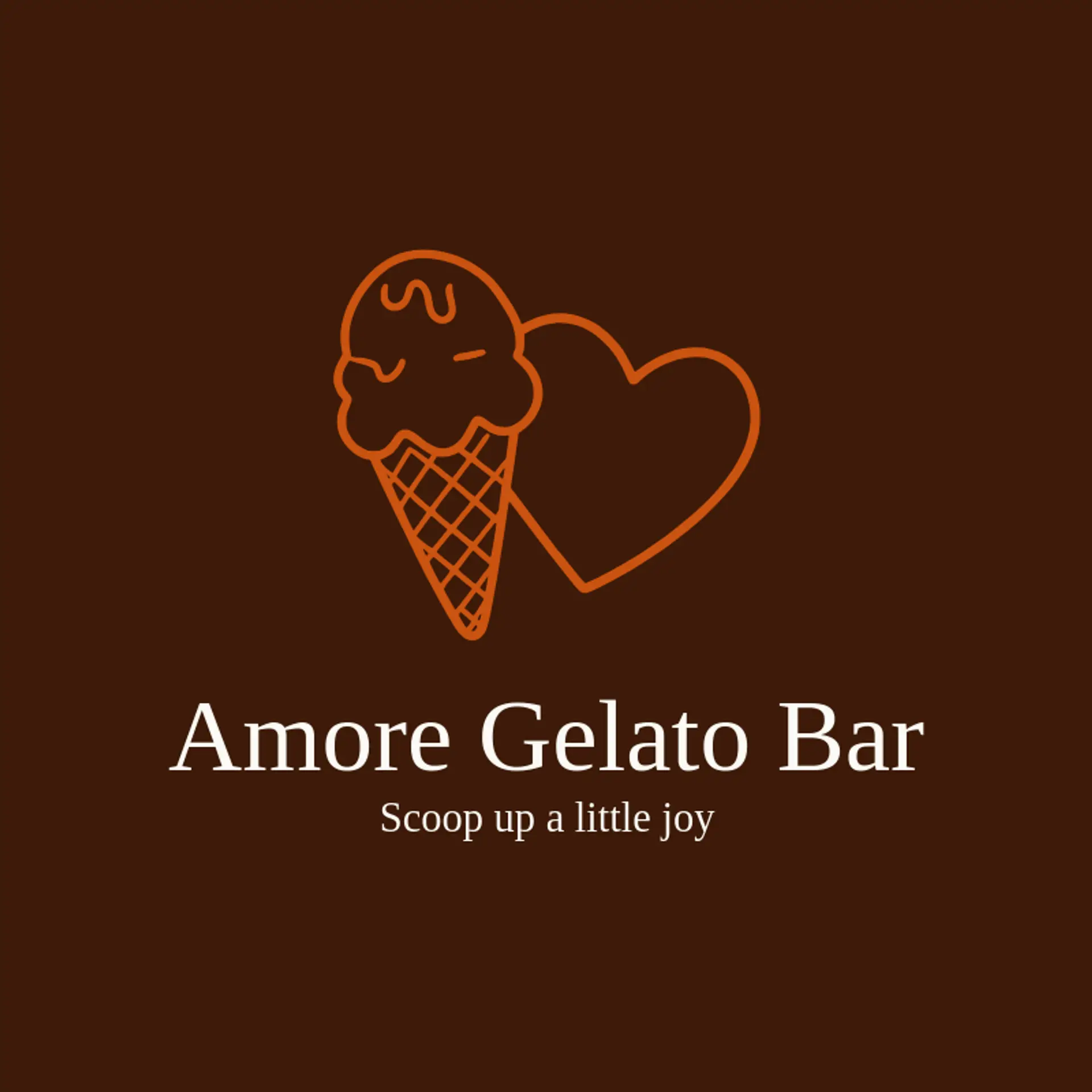 Amore Gelato Bar logo for italian