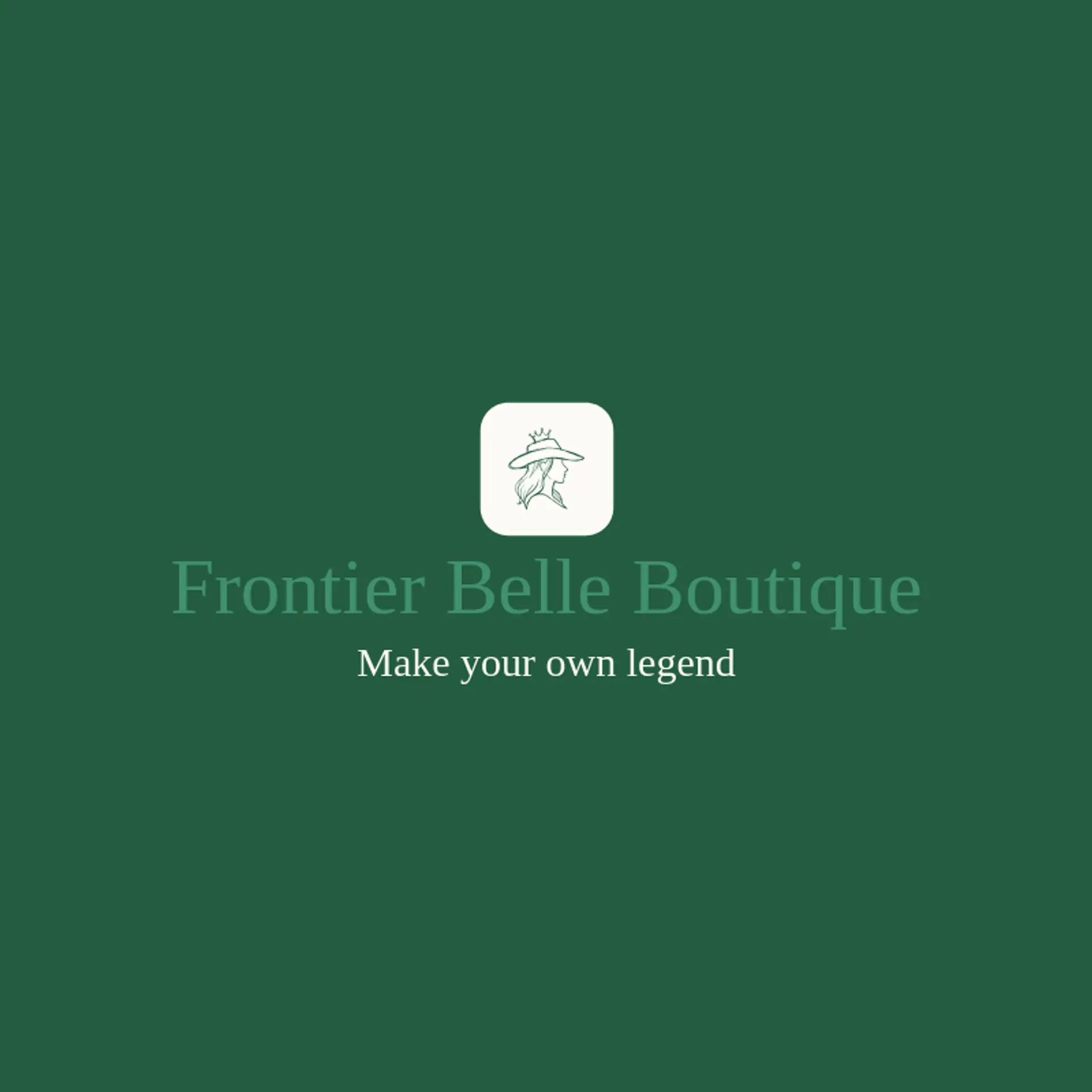 Frontier Belle Boutique logo for cowgirl
