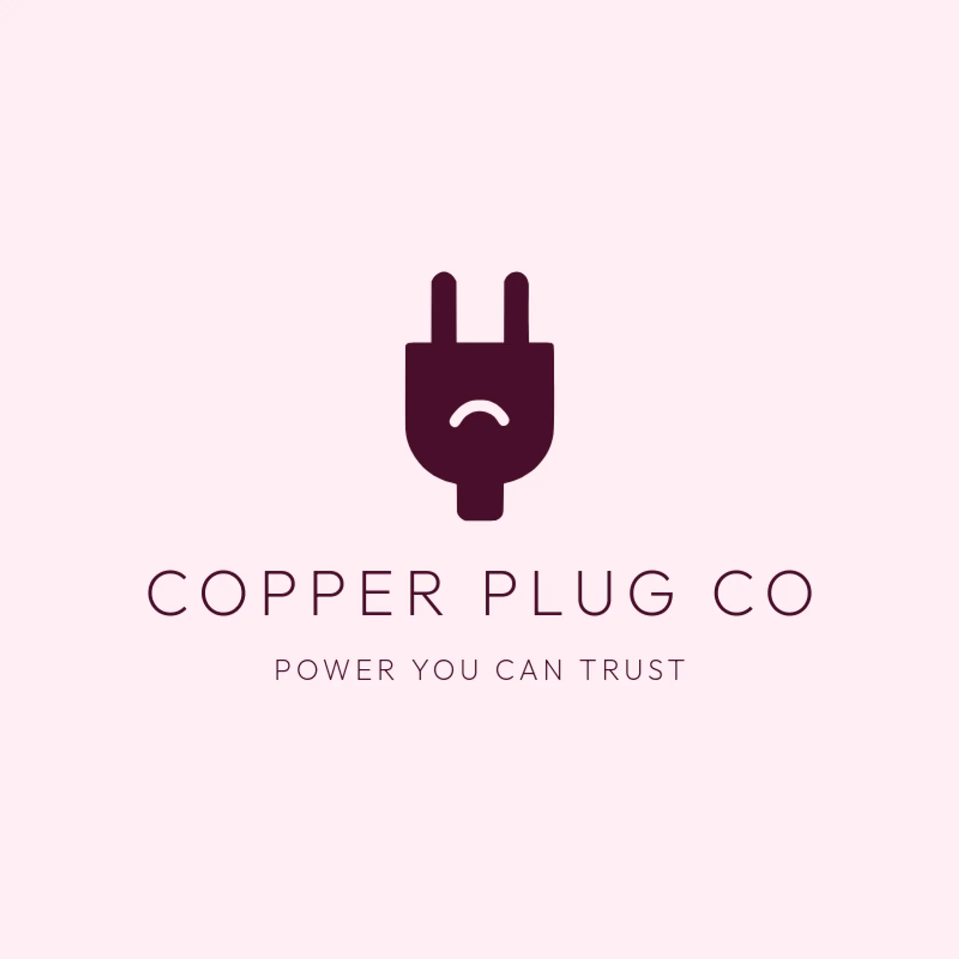 Copper Plug Co logo for electrician