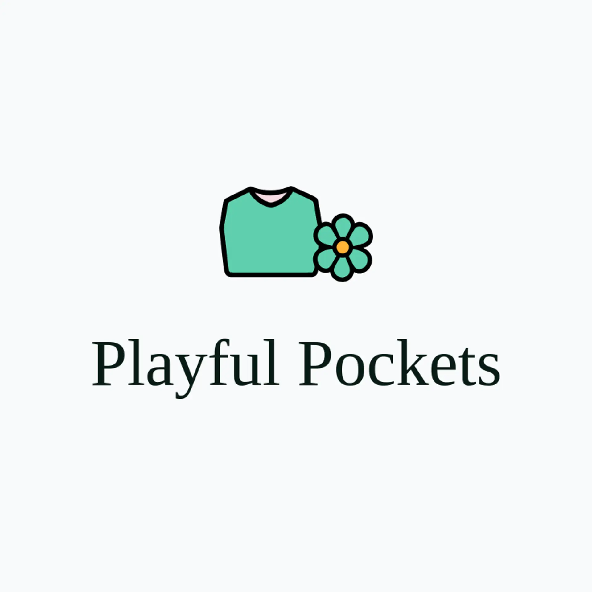 Playful Pockets logo for kids clothing
