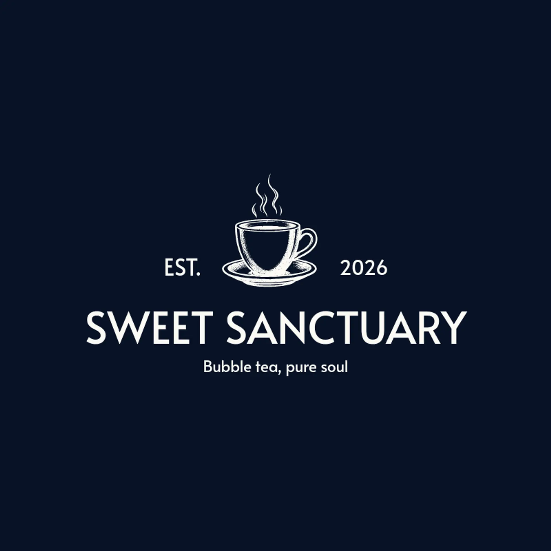 Sweet Sanctuary logo for milk tea