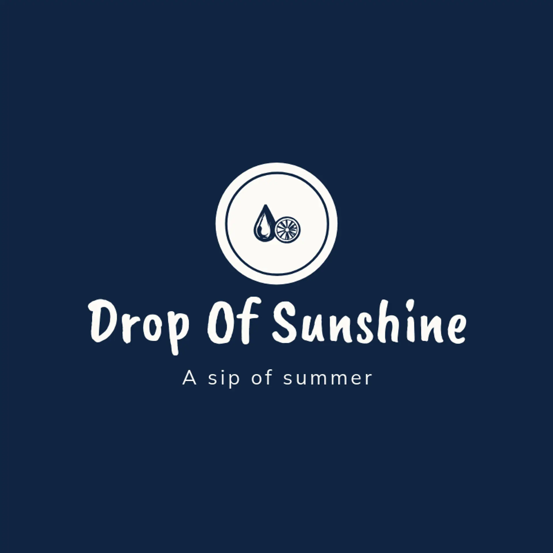 Drop of Sunshine logo for lemonade