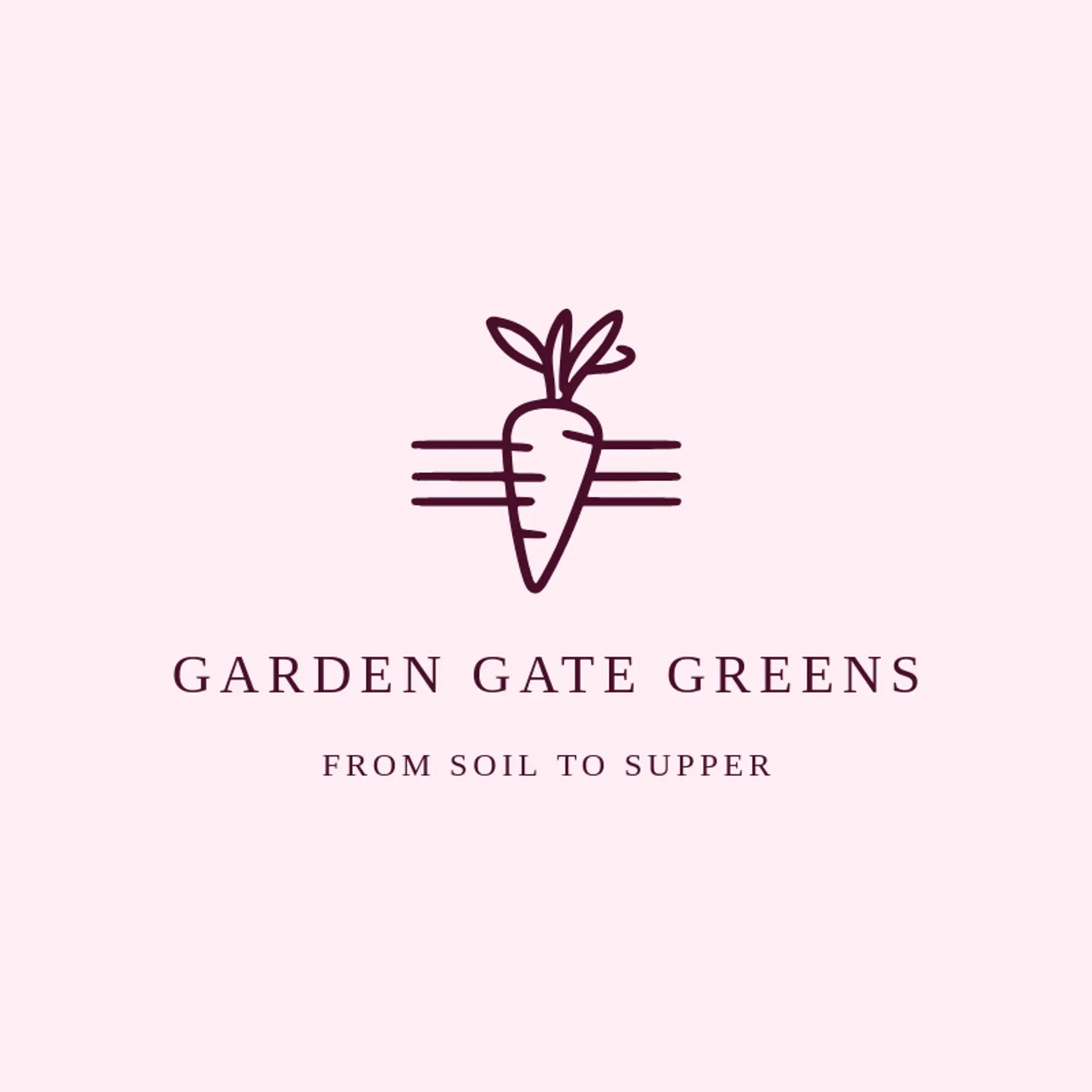 Garden Gate Greens logo for carrot