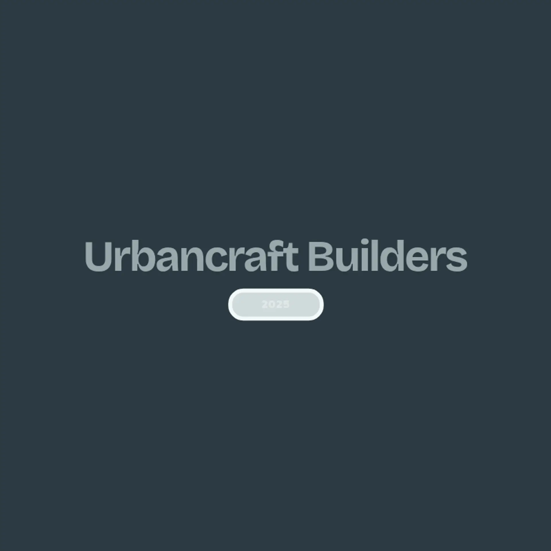 UrbanCraft Builders logo for construction business