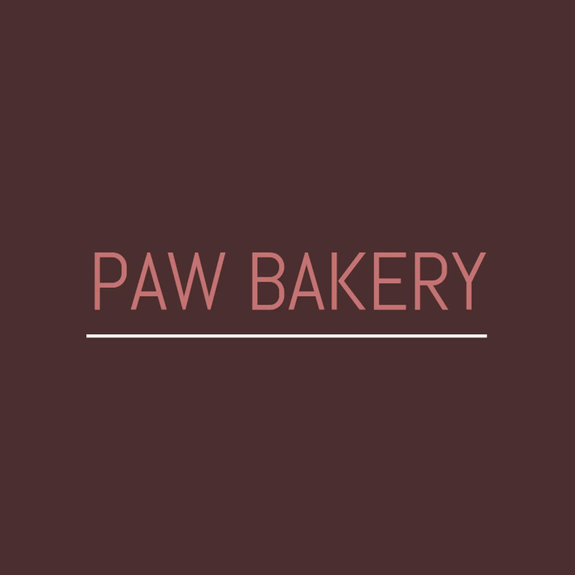 Paw Bakery logo for dog bakery