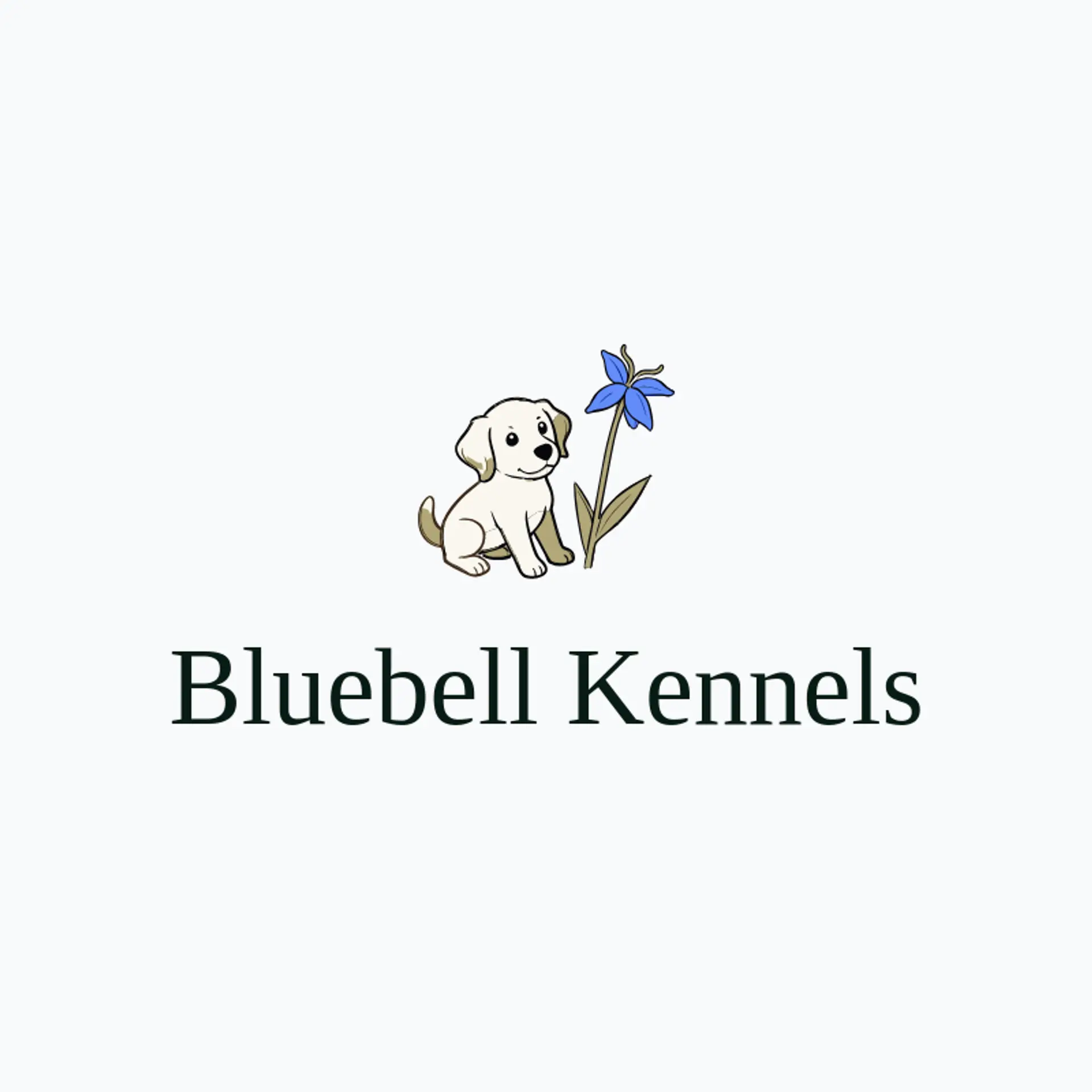 Bluebell Kennels logo for puppy