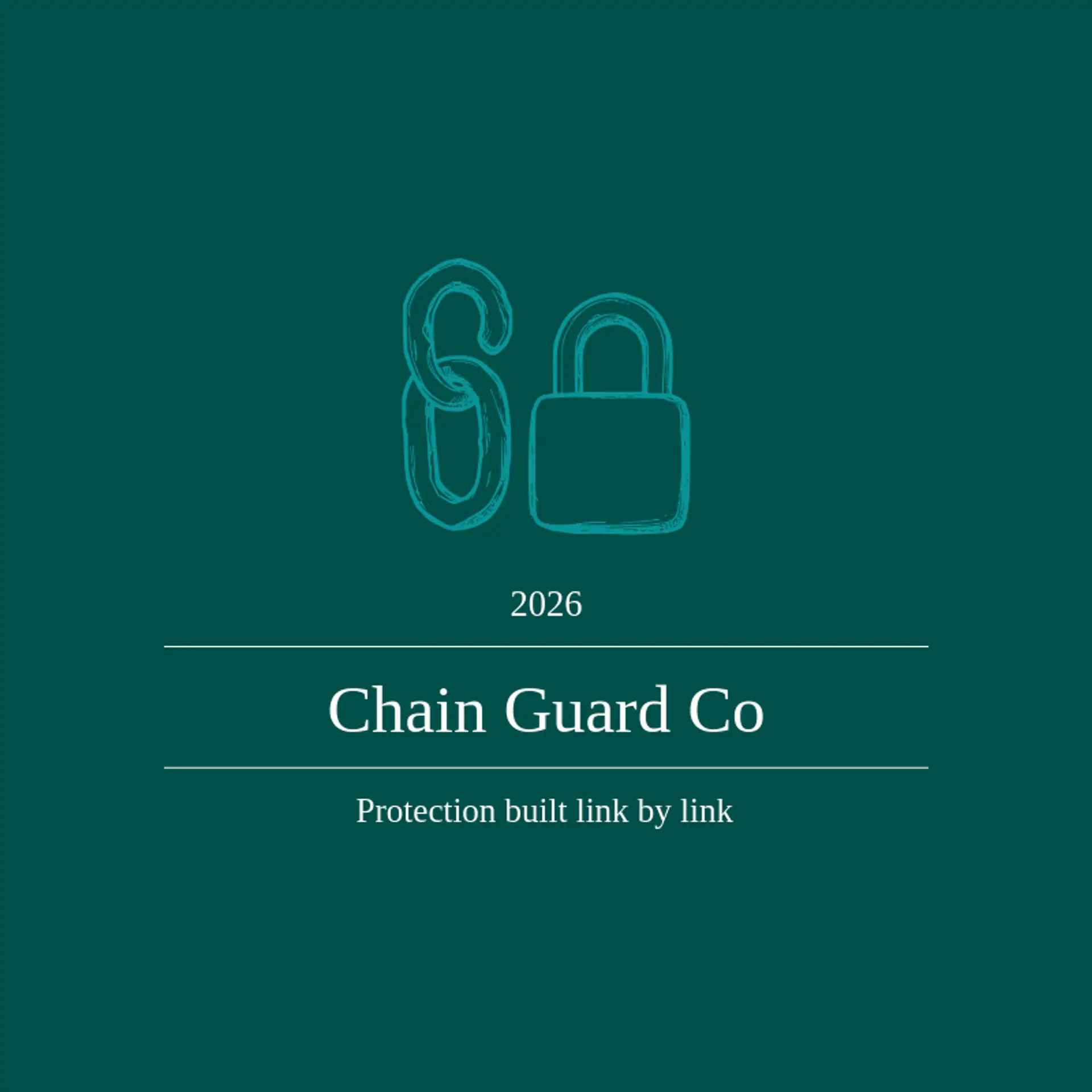 Chain Guard Co logo for lock