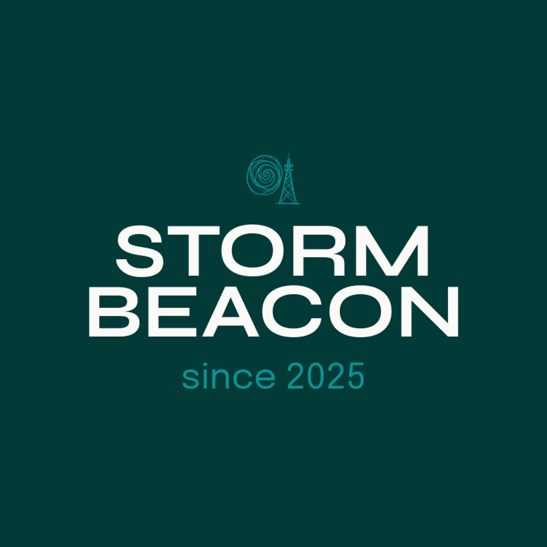 Storm Beacon logo for hurricane
