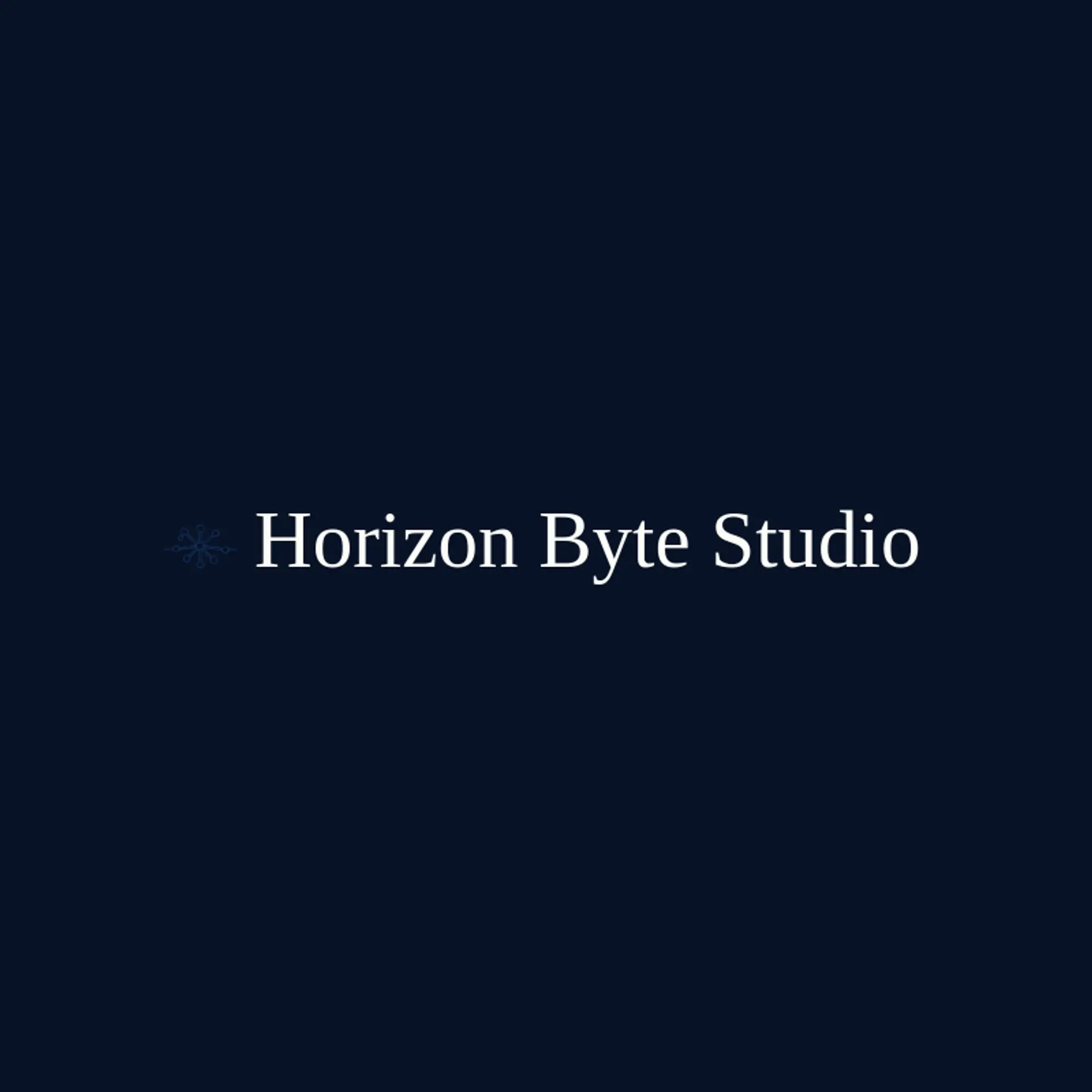 Horizon Byte Studio logo for information technology