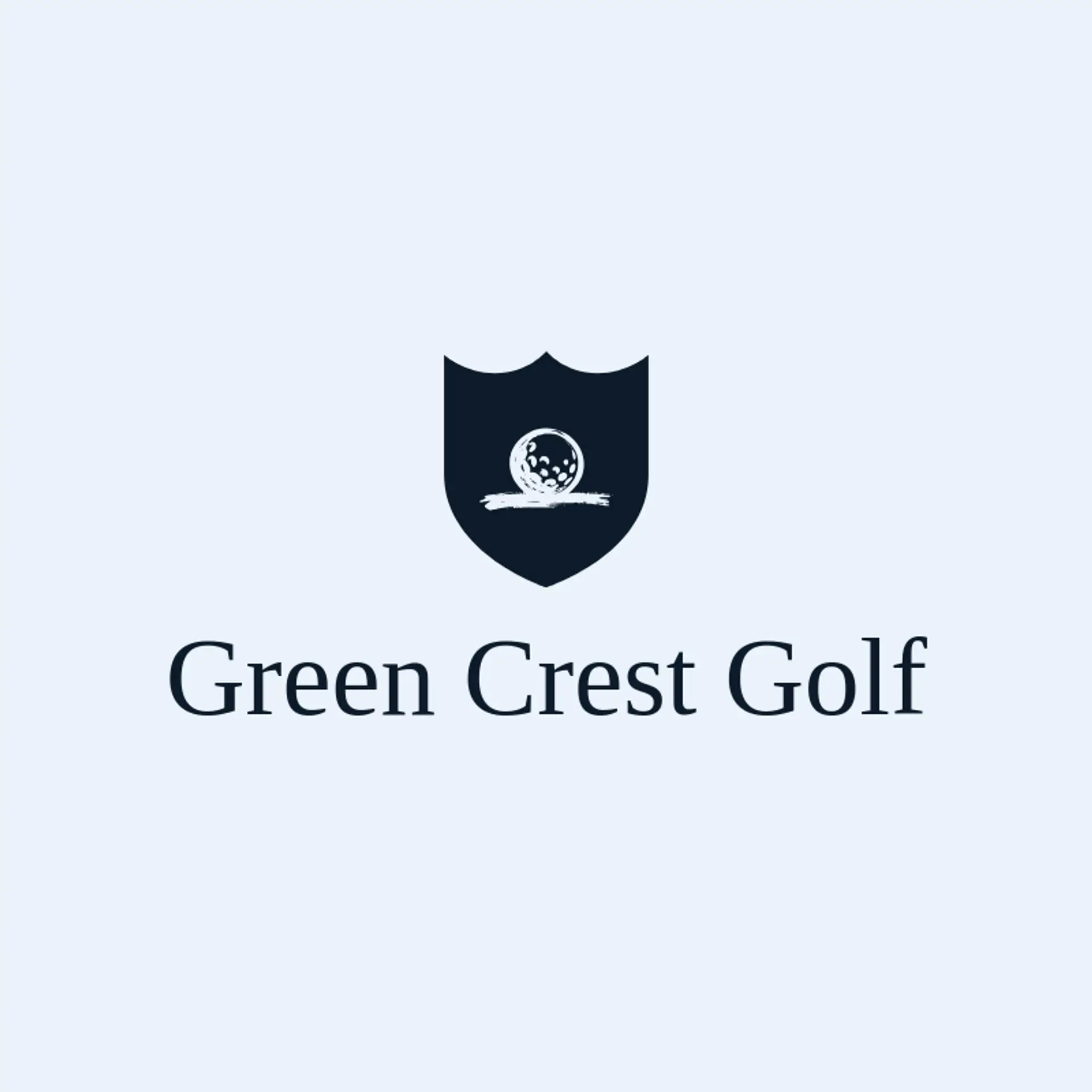 Green Crest Golf logo for golf ball