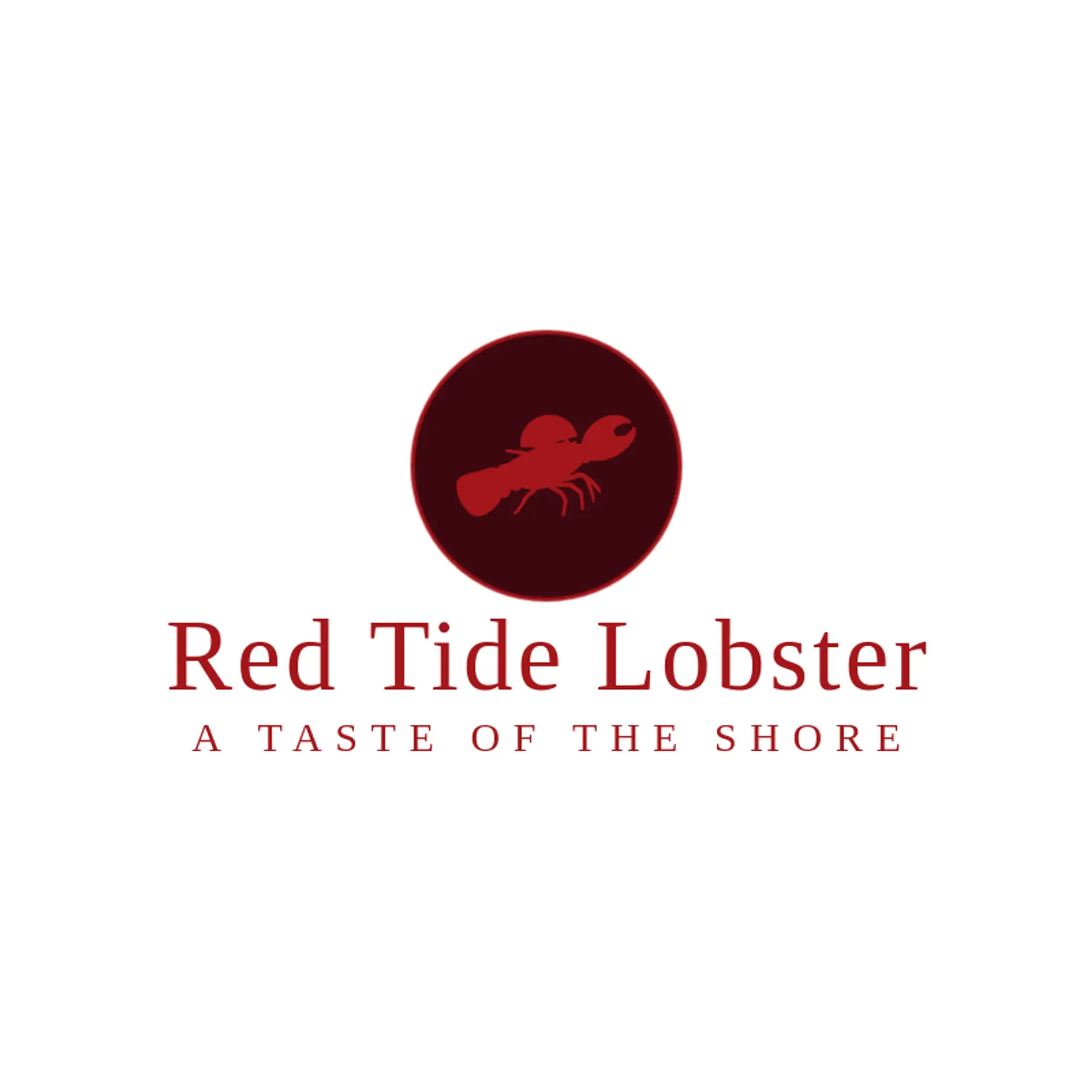 Red Tide Lobster logo for lobster