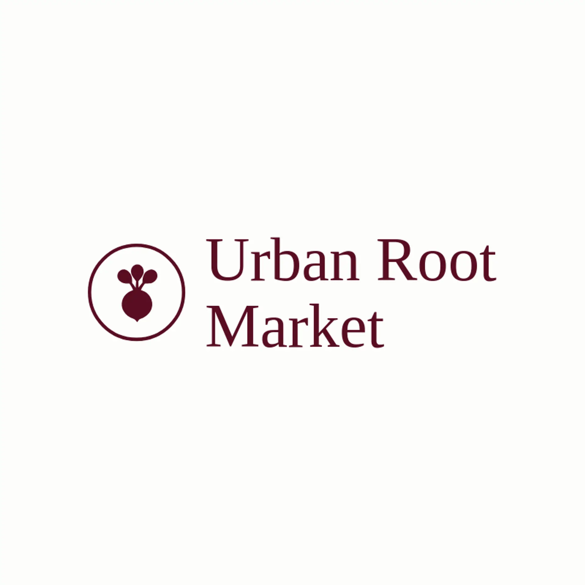Urban Root Market logo for vegetarian