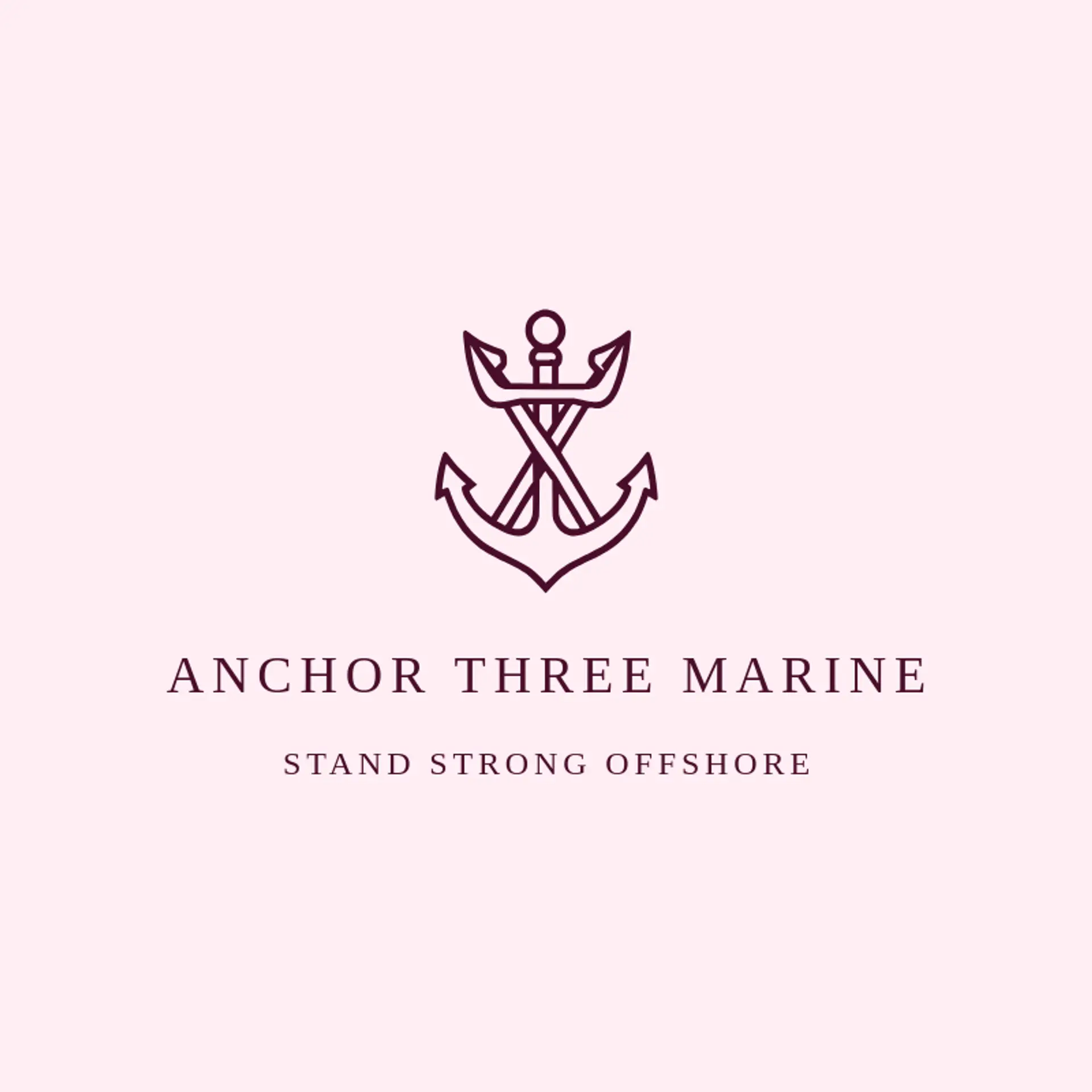 Anchor Three Marine logo for trident