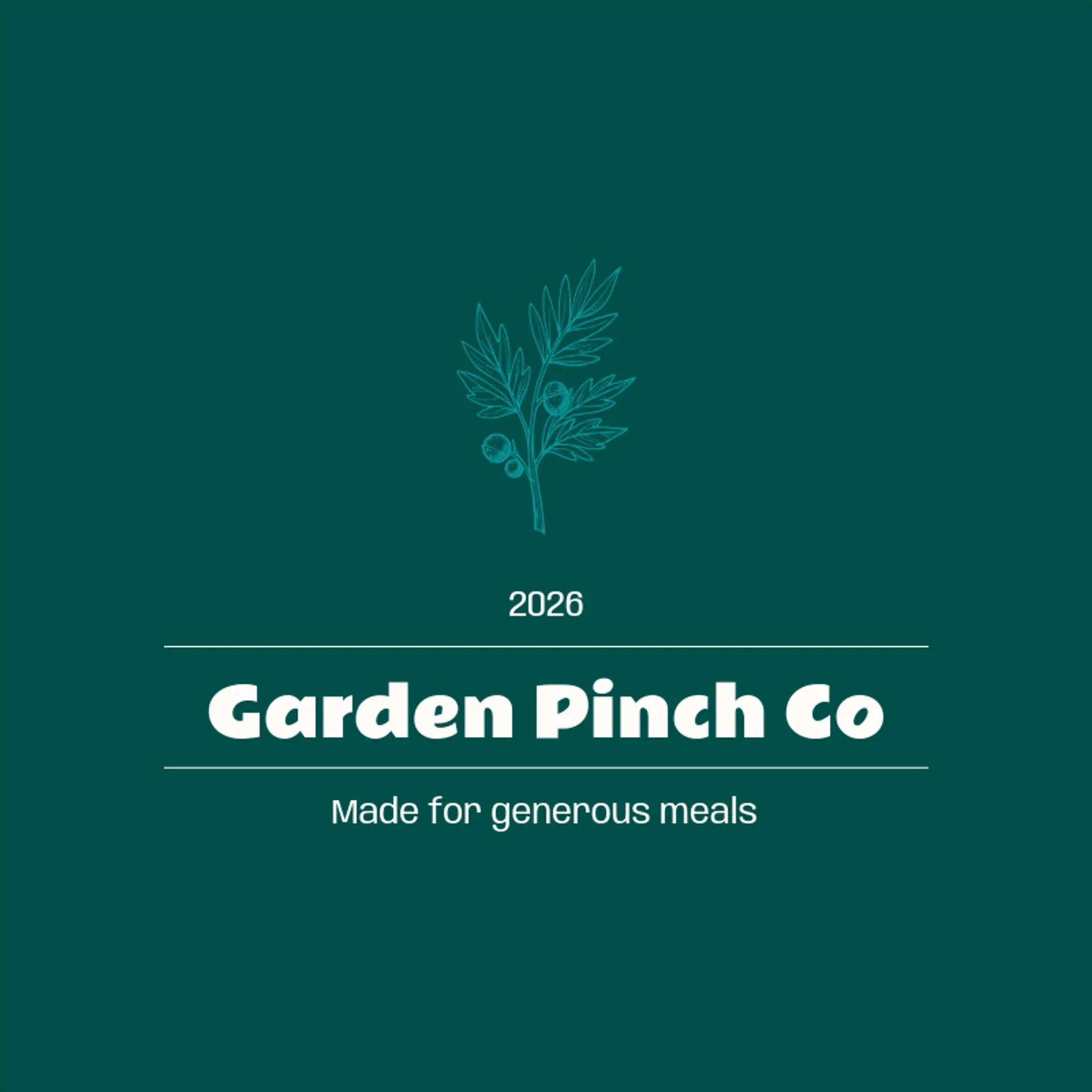 Garden Pinch Co logo for spice
