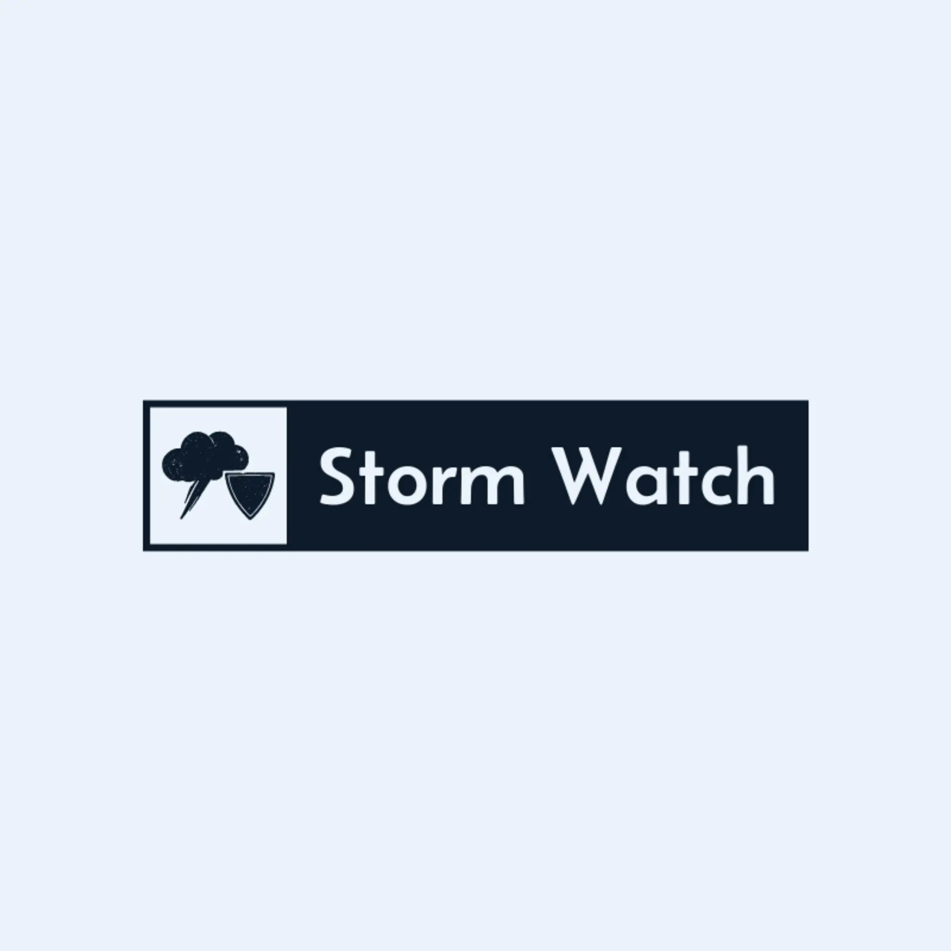 Storm Watch logo for danger