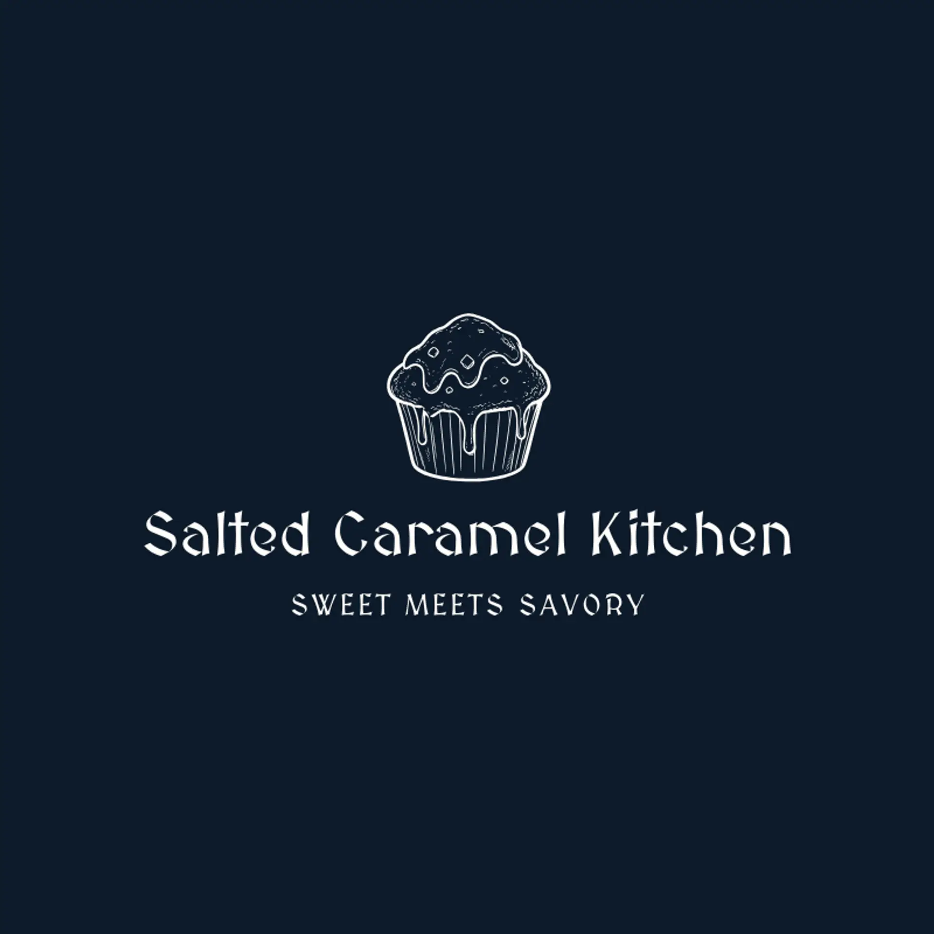 Salted Caramel Kitchen logo for cupcake