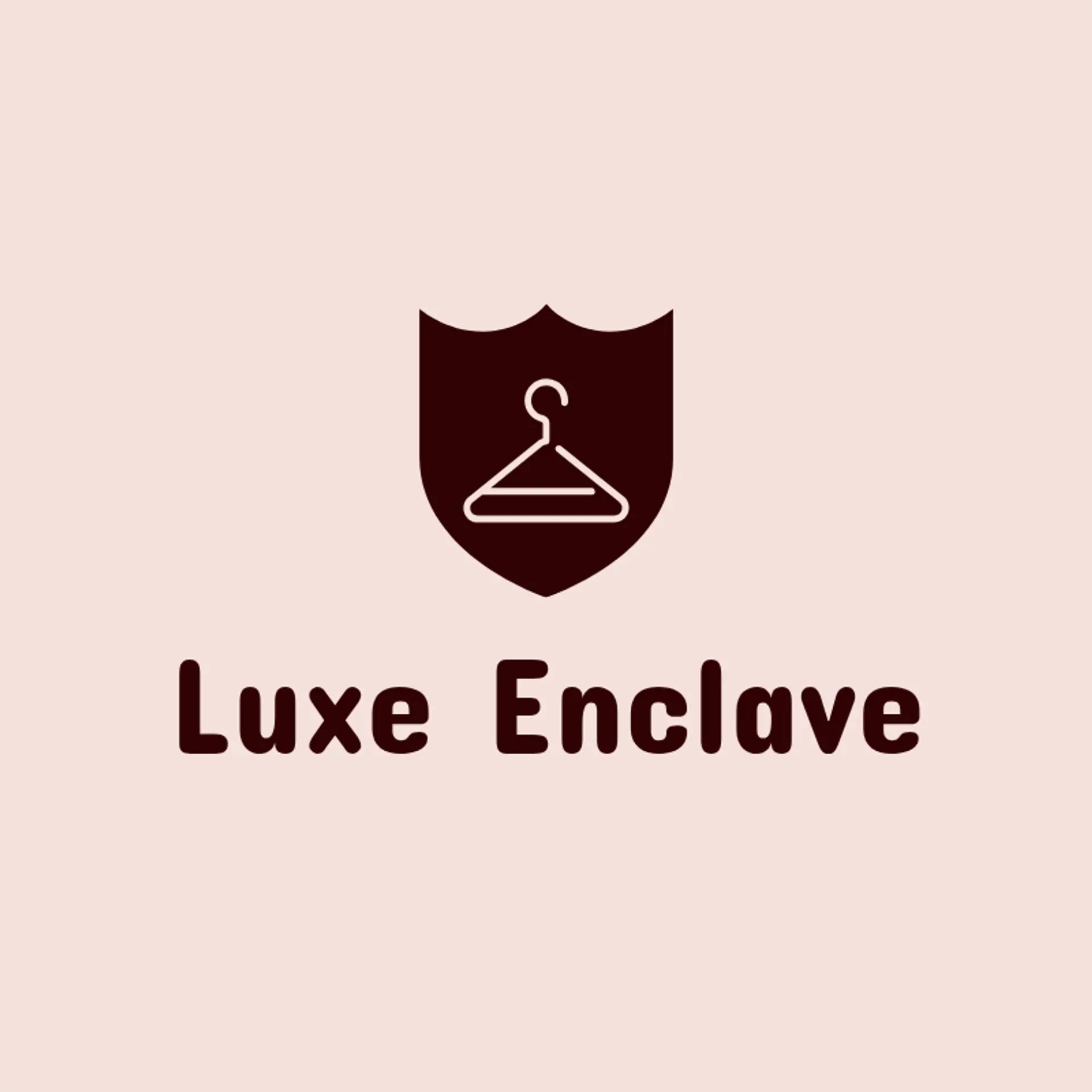 Luxe Enclave logo for fancy fashion