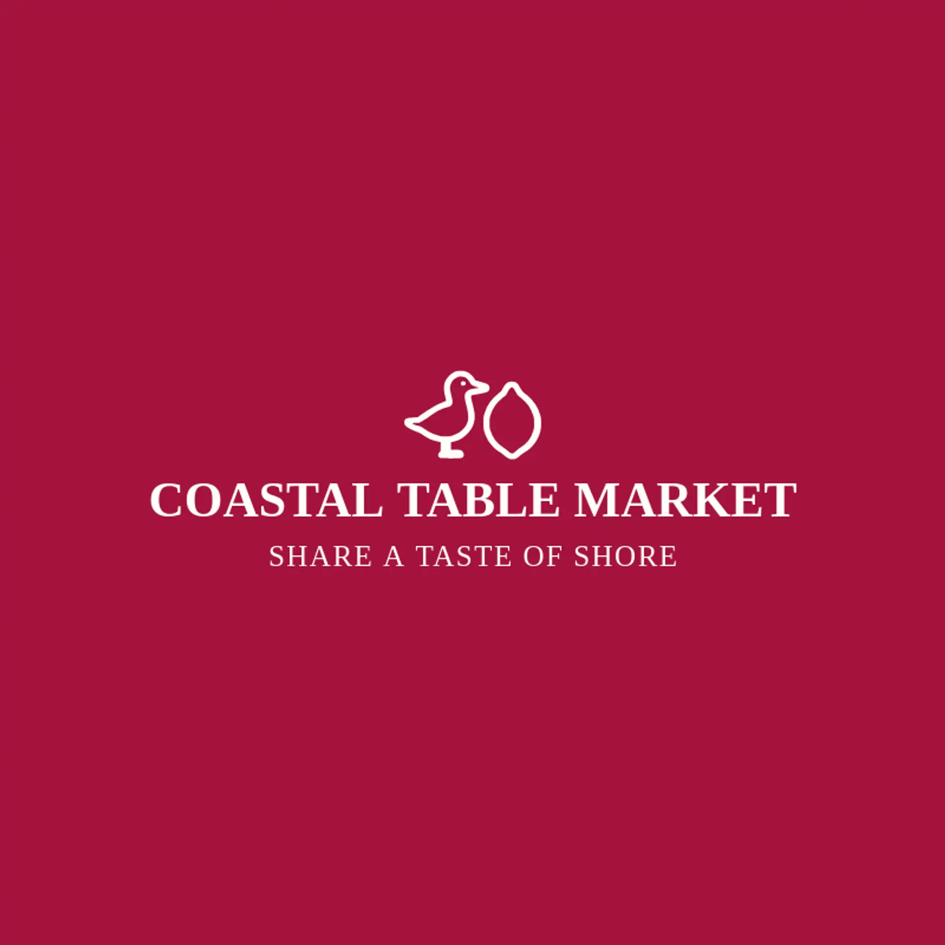 Coastal Table Market logo for seagull