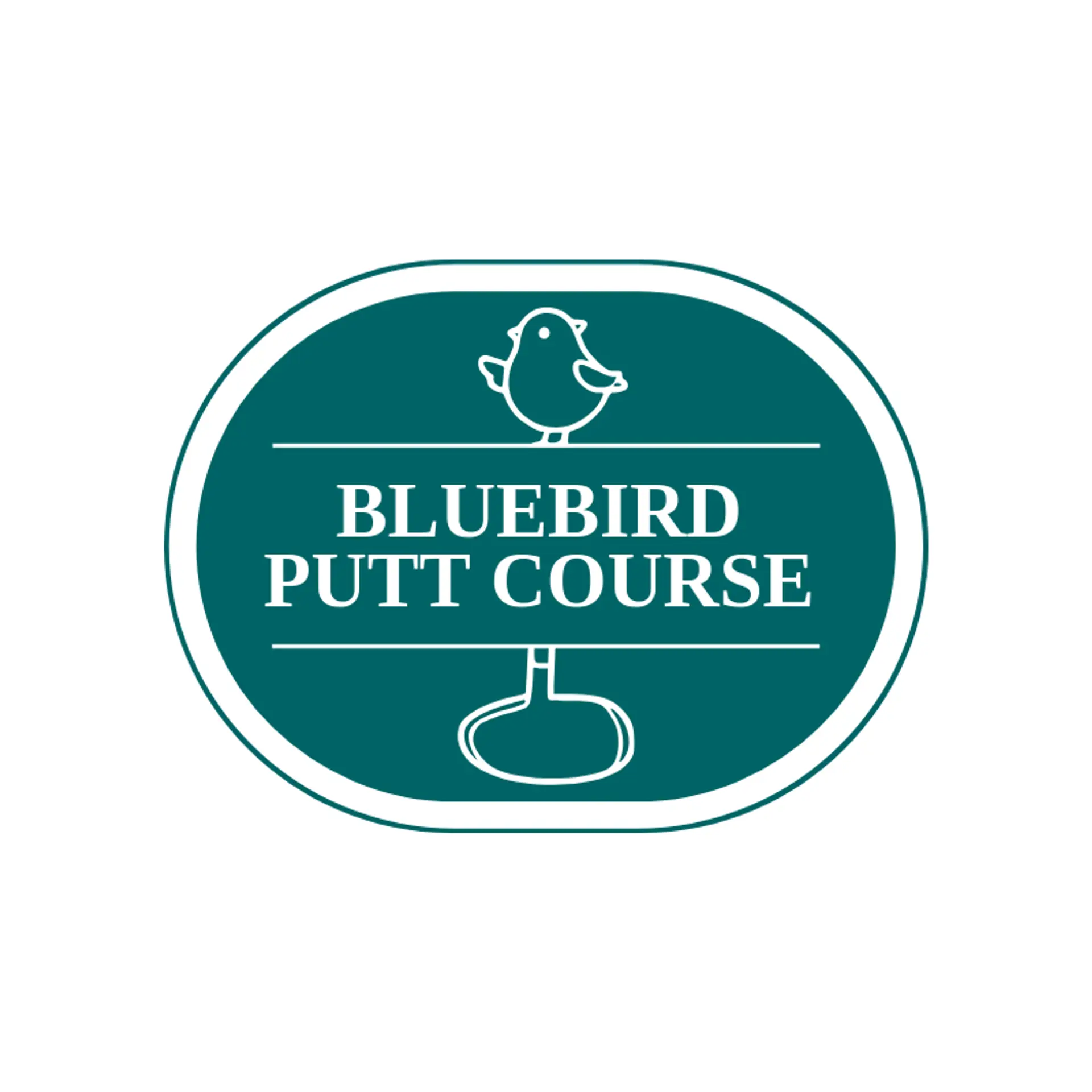Bluebird Putt Course logo for mini golf