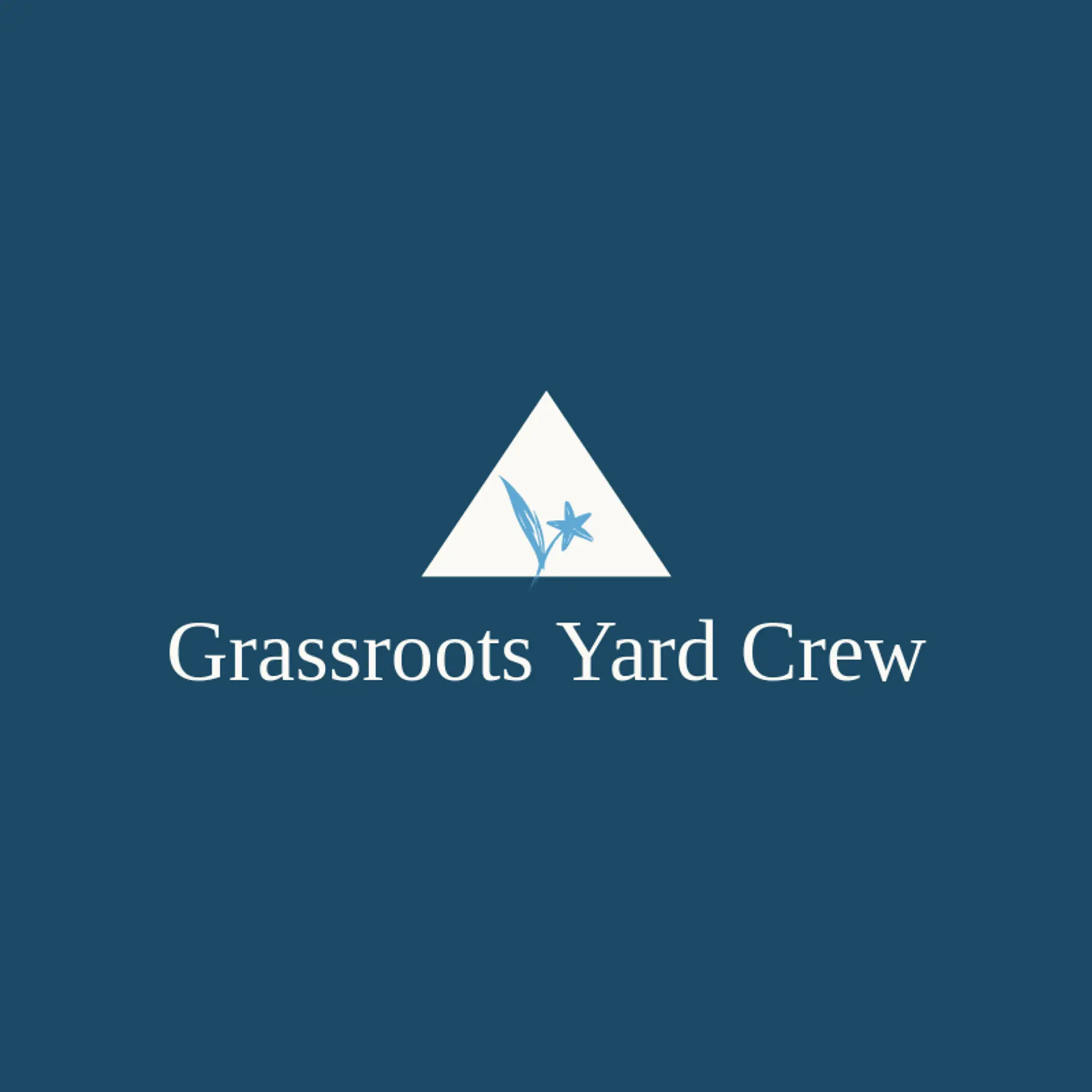 Grassroots Yard Crew logo for lawncare