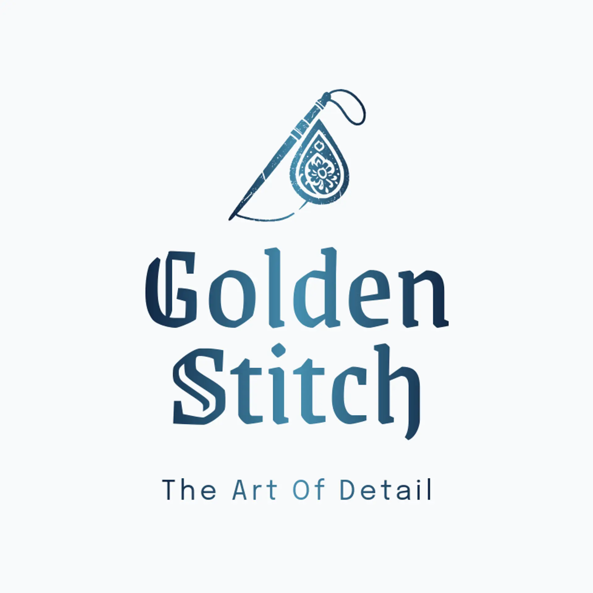 Golden Stitch logo for saree