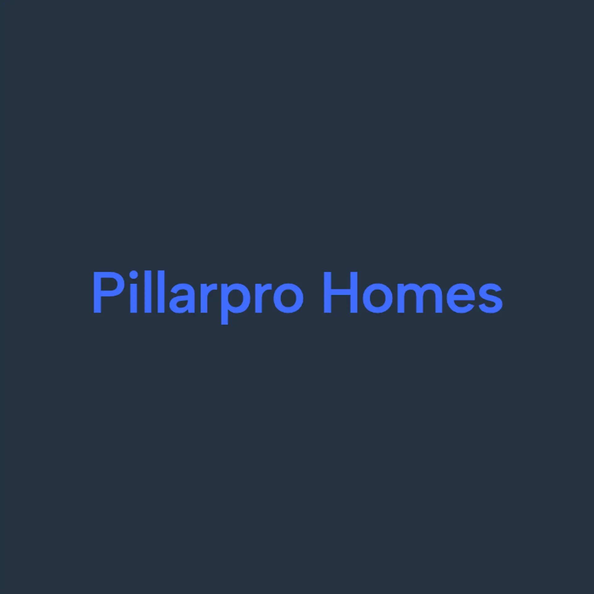 PillarPro Homes logo for house construction