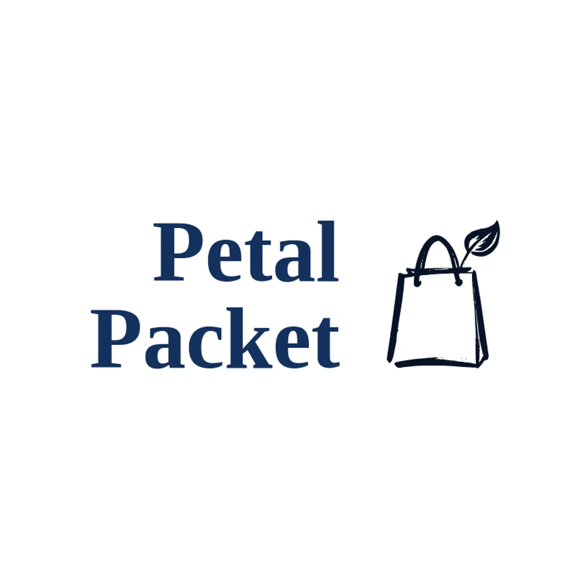 Petal Packet logo for shopping bag
