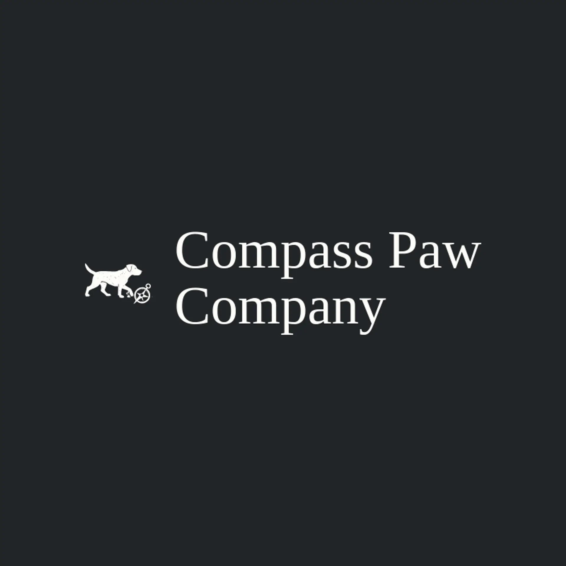 Compass Paw Company logo for dog walking