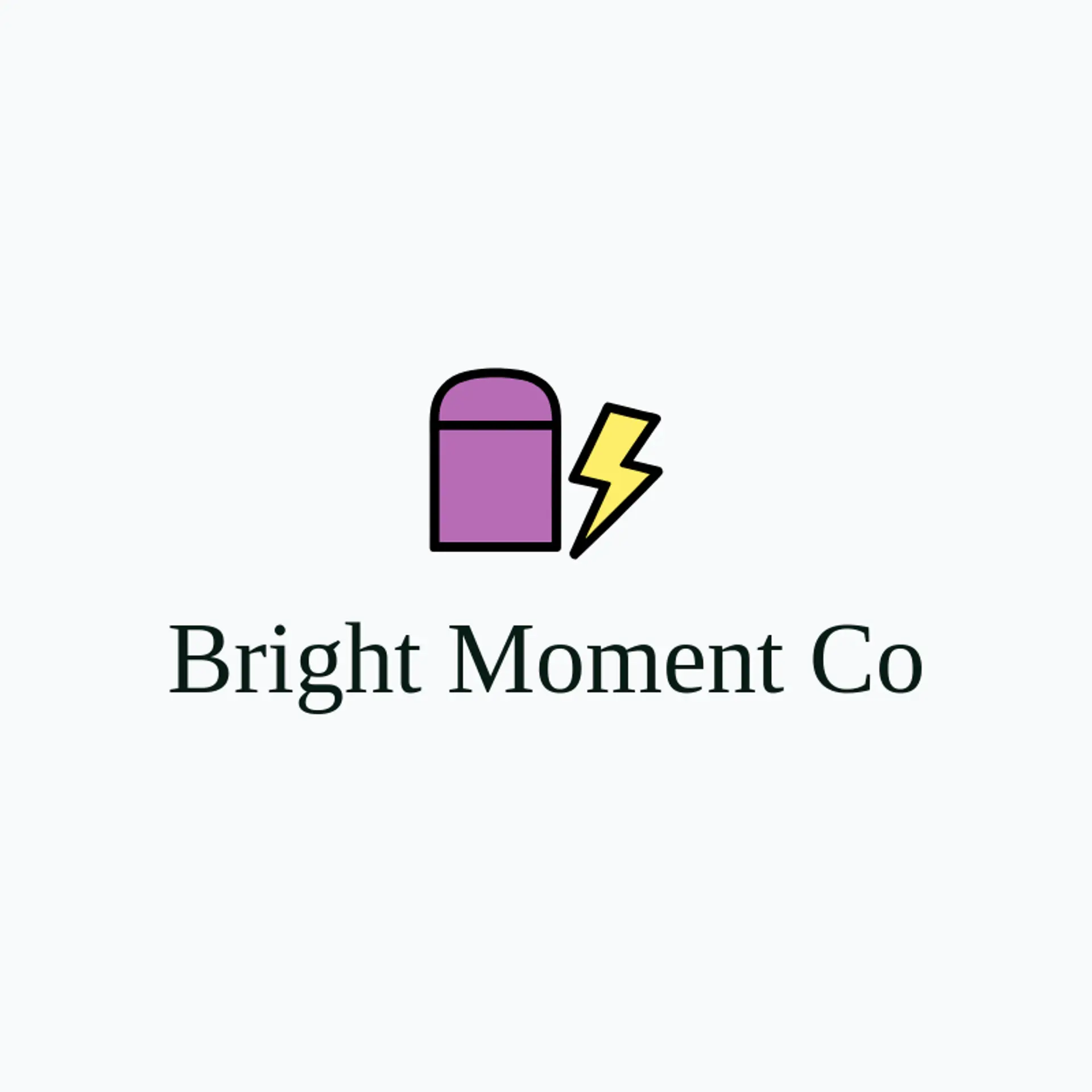 Bright Moment Co logo for photo booth