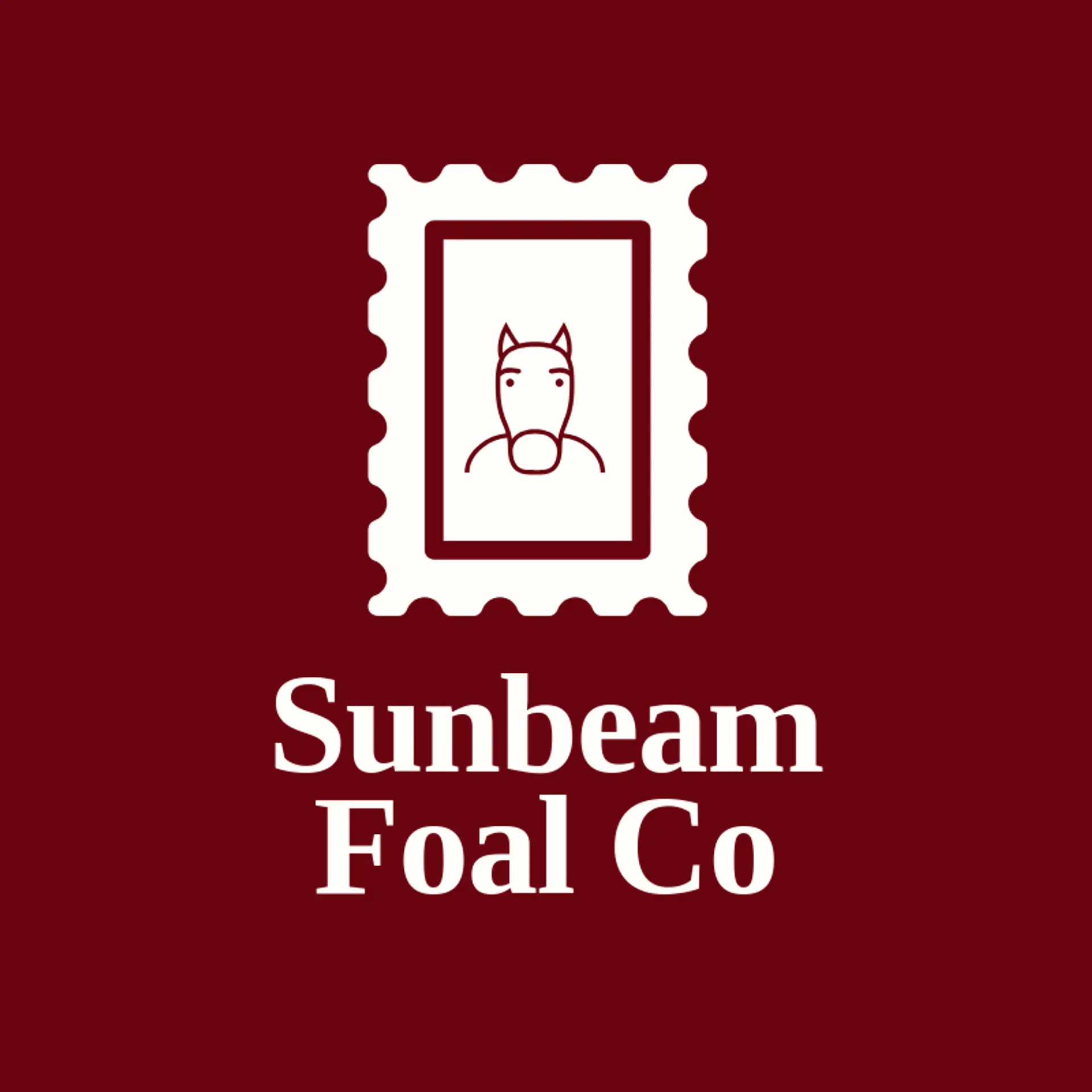 Sunbeam Foal Co logo for colt