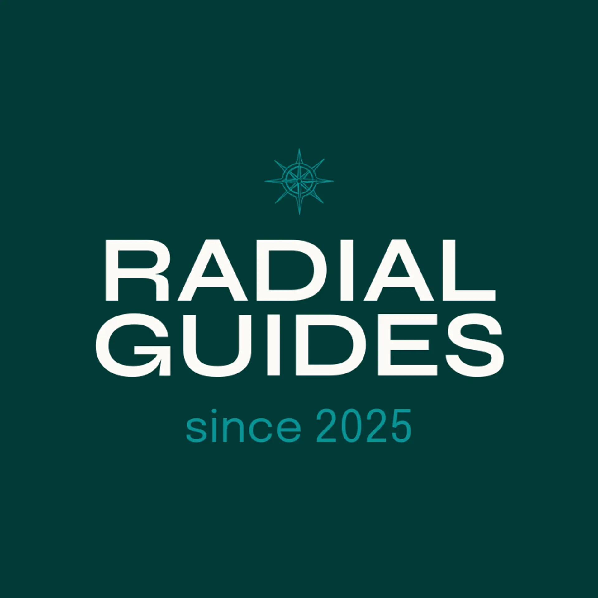 Radial Guides logo for compass