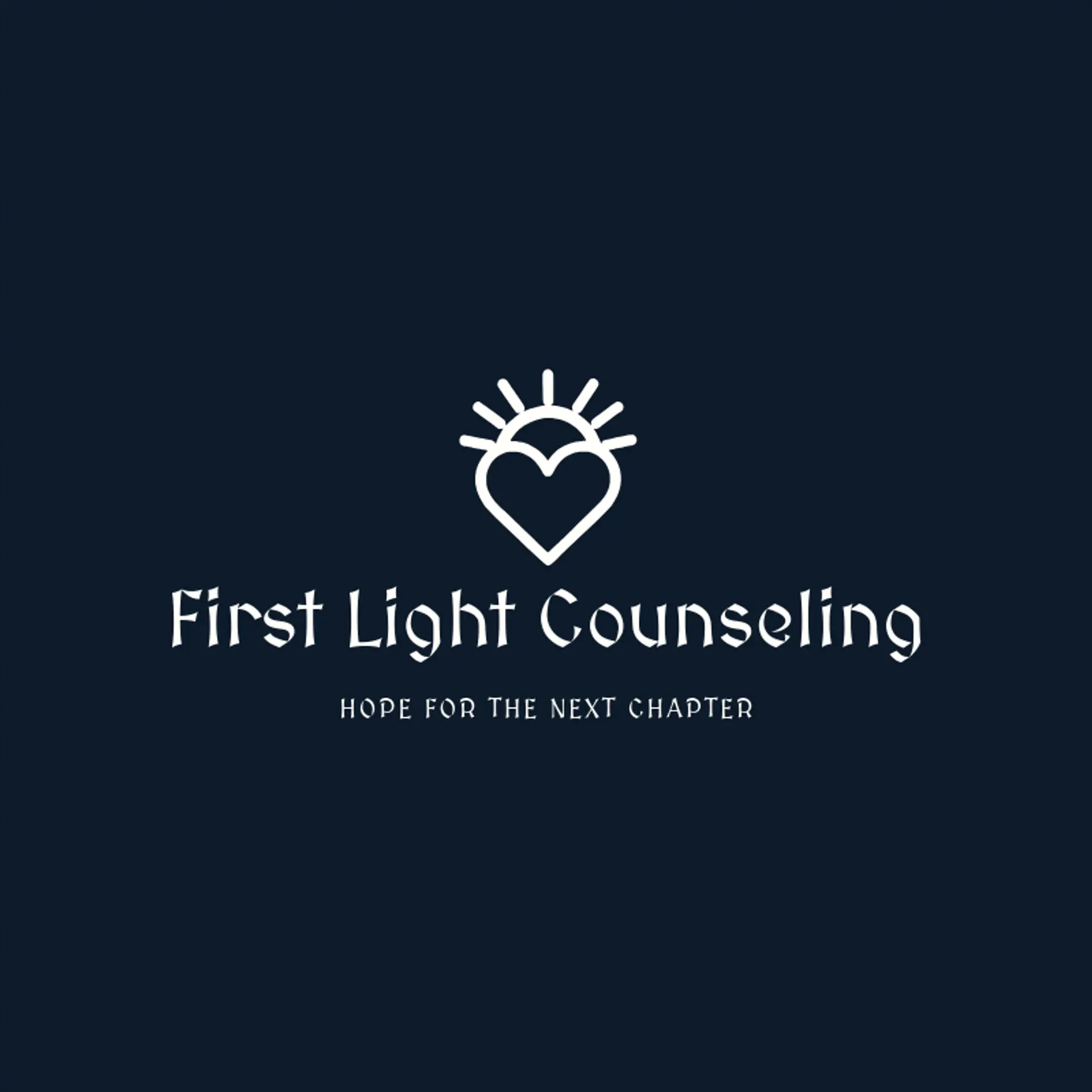 First Light Counseling logo for mental health